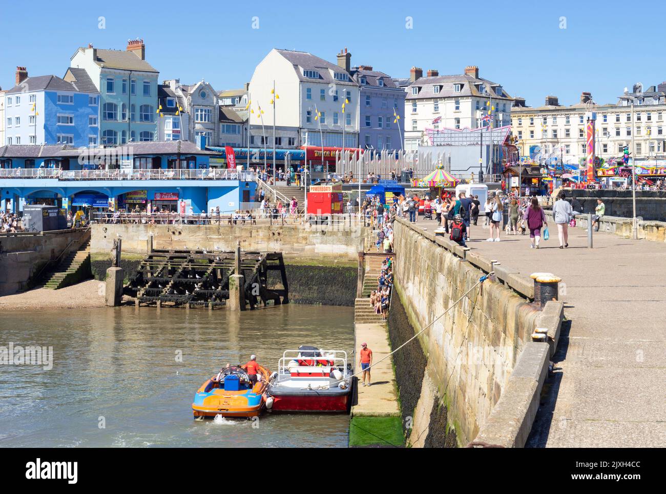 Bridlington Speed Boat Rides Bridlington Marina Bridlington y Puerto de Bridlington Puerto de Bridlington East Riding of Yorkshire Inglaterra Reino Unido Europa Foto de stock