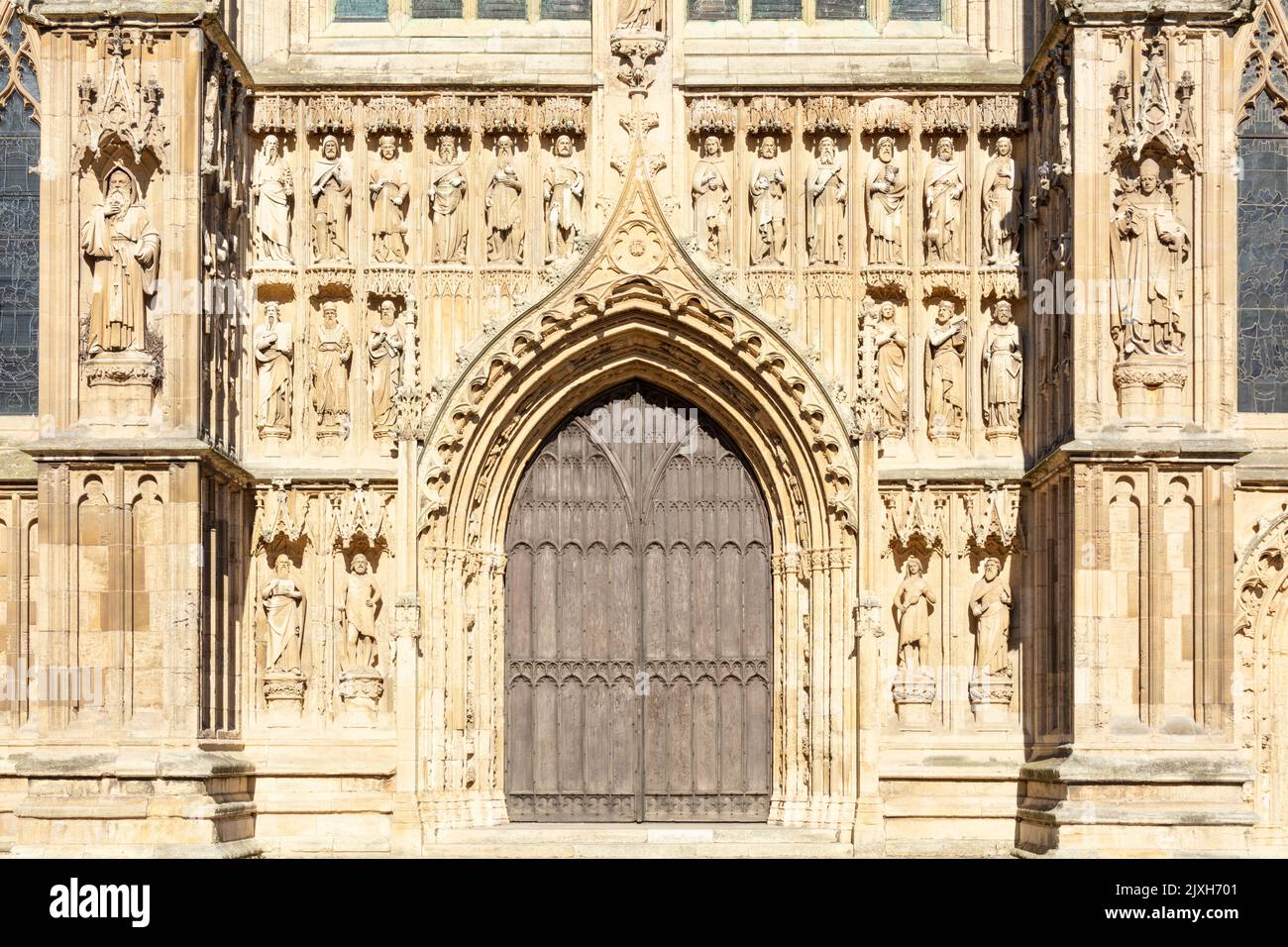 Beverley Minster o la iglesia parroquial de San Juan y San Martín frente oeste Beverley Yorkshire East Riding of Yorkshire Inglaterra Reino Unido GB Europa Foto de stock