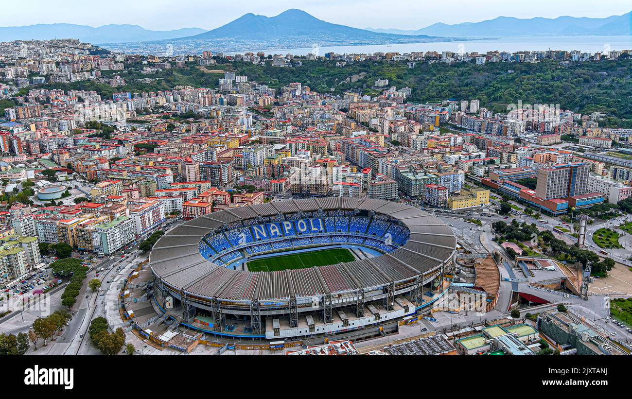 19 DE ABRIL de 2022, Nápoles, Italia Stadio Diego Armando Maradona, antes conocido como Stadio