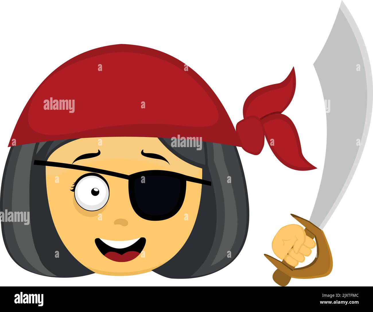 Cara de pirata mujer Imágenes vectoriales de stock - Alamy