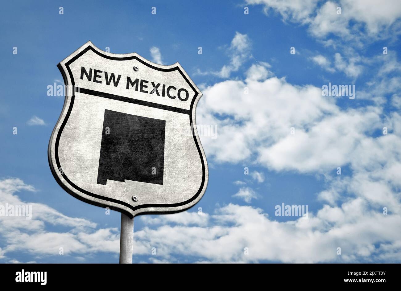 Ruta 66 de los Estados Unidos en Nuevo México Foto de stock