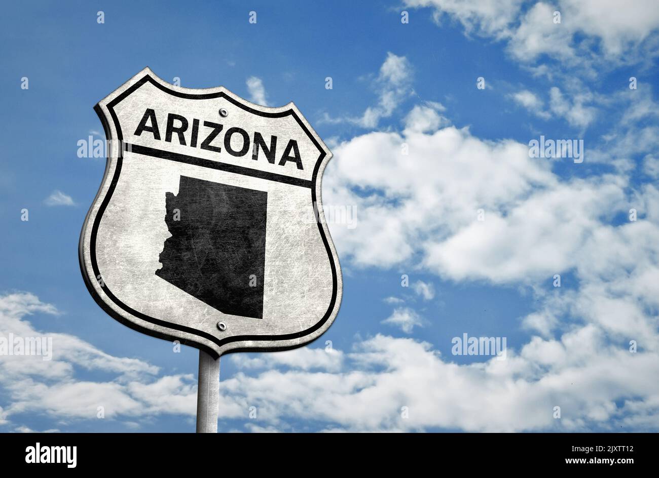 Ruta 66 de los Estados Unidos en Arizona Foto de stock