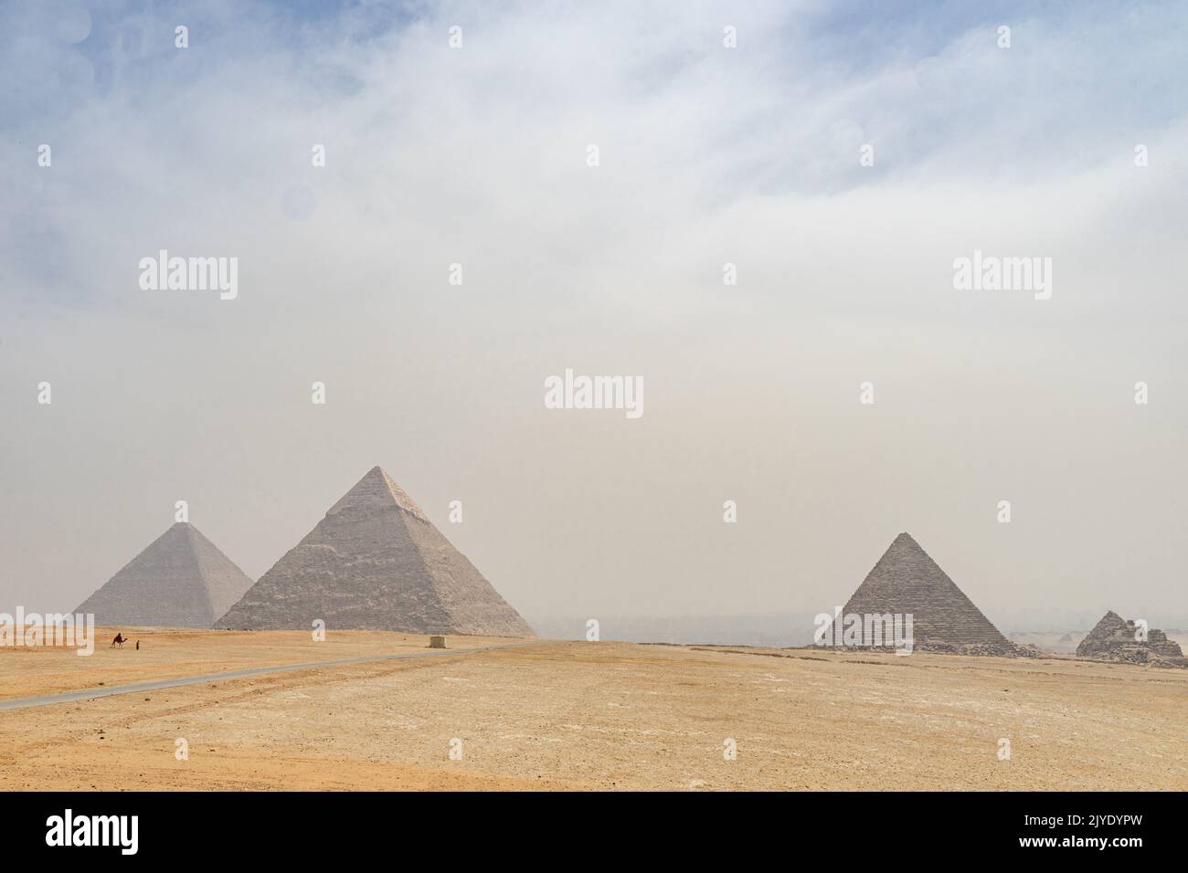 Pirámides de Giza, El Cairo, Egipto Foto de stock