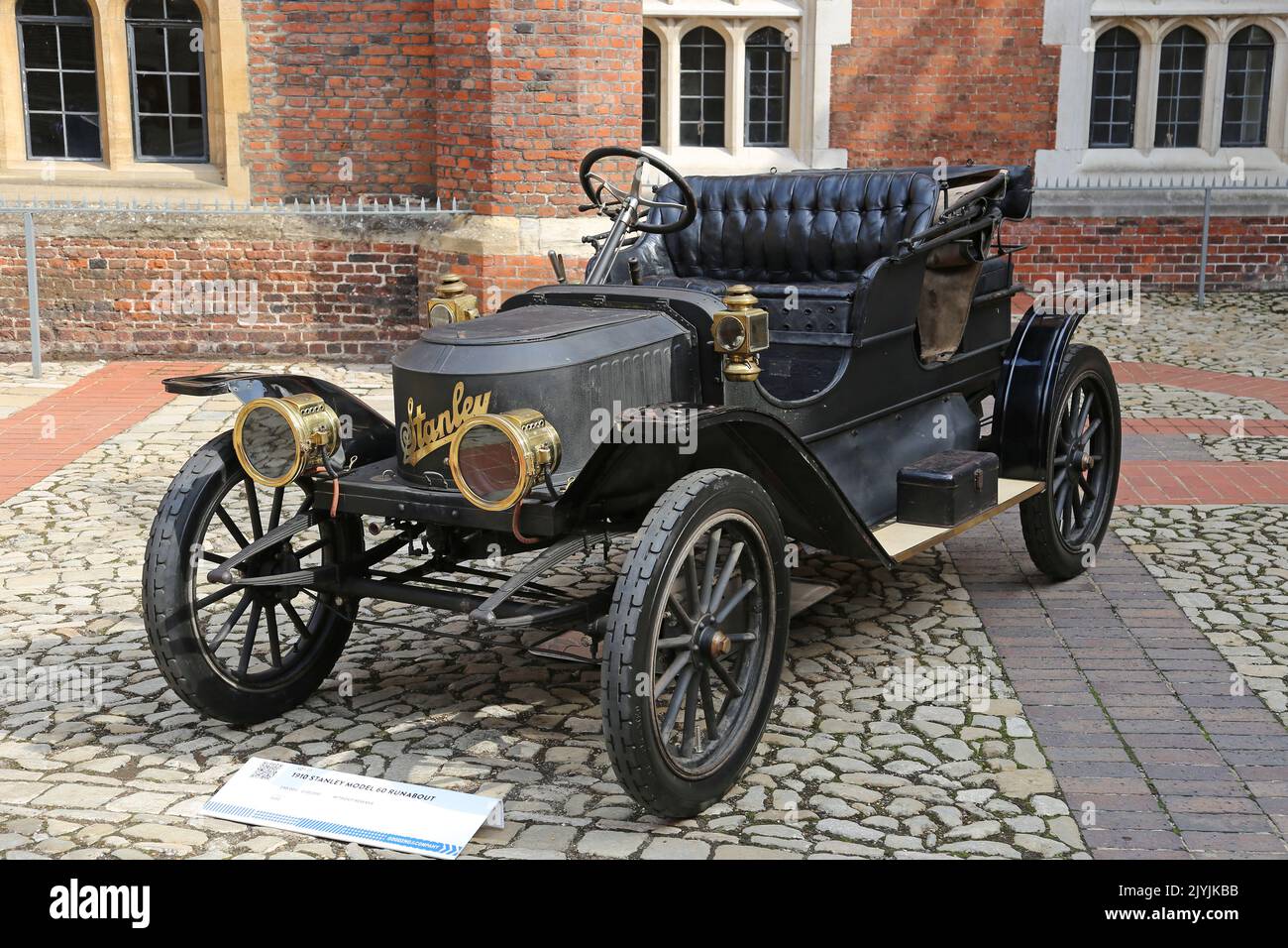 Stanley Model 60 Runabout (1910) se vendió por 73.125 libras esterlinas. Subasta de coches clásicos de Gooding, 3 de septiembre de 2022. Hampton Court Palace, Londres, Reino Unido, Europa Foto de stock