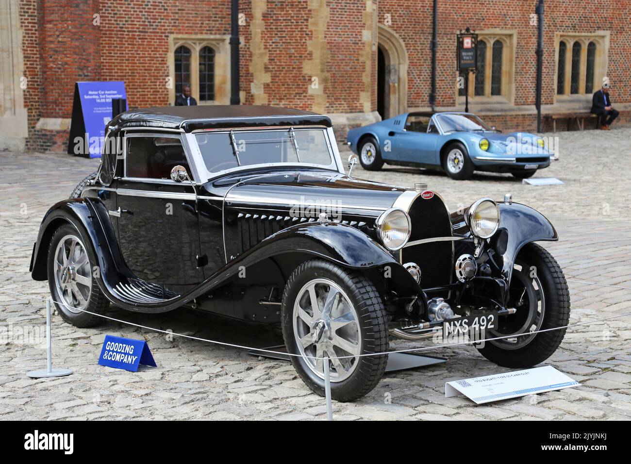 Bugatti Type 55 Cabriolet (1932) vendido por 2.925.000 libras. Subasta de coches clásicos de Gooding, 3 de septiembre de 2022. Hampton Court Palace, Londres, Reino Unido, Europa Foto de stock