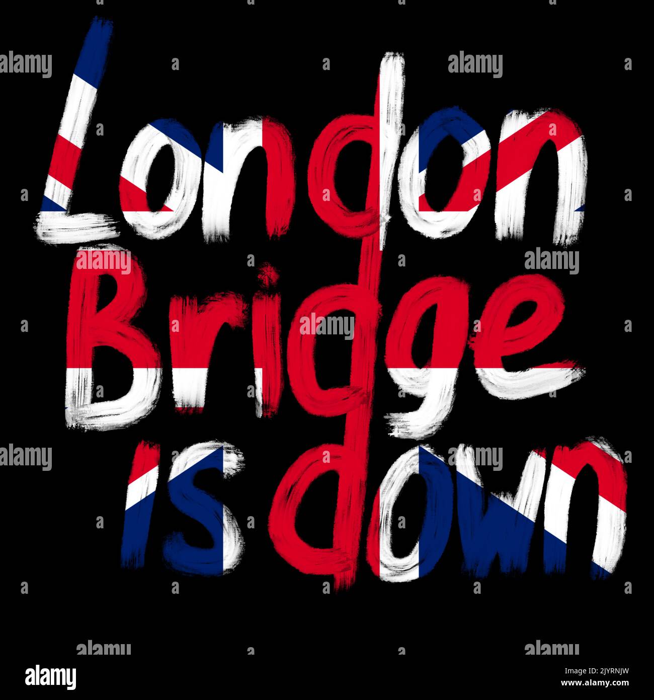 El puente de Londres es abajo de la ilustración de la frase, la frase