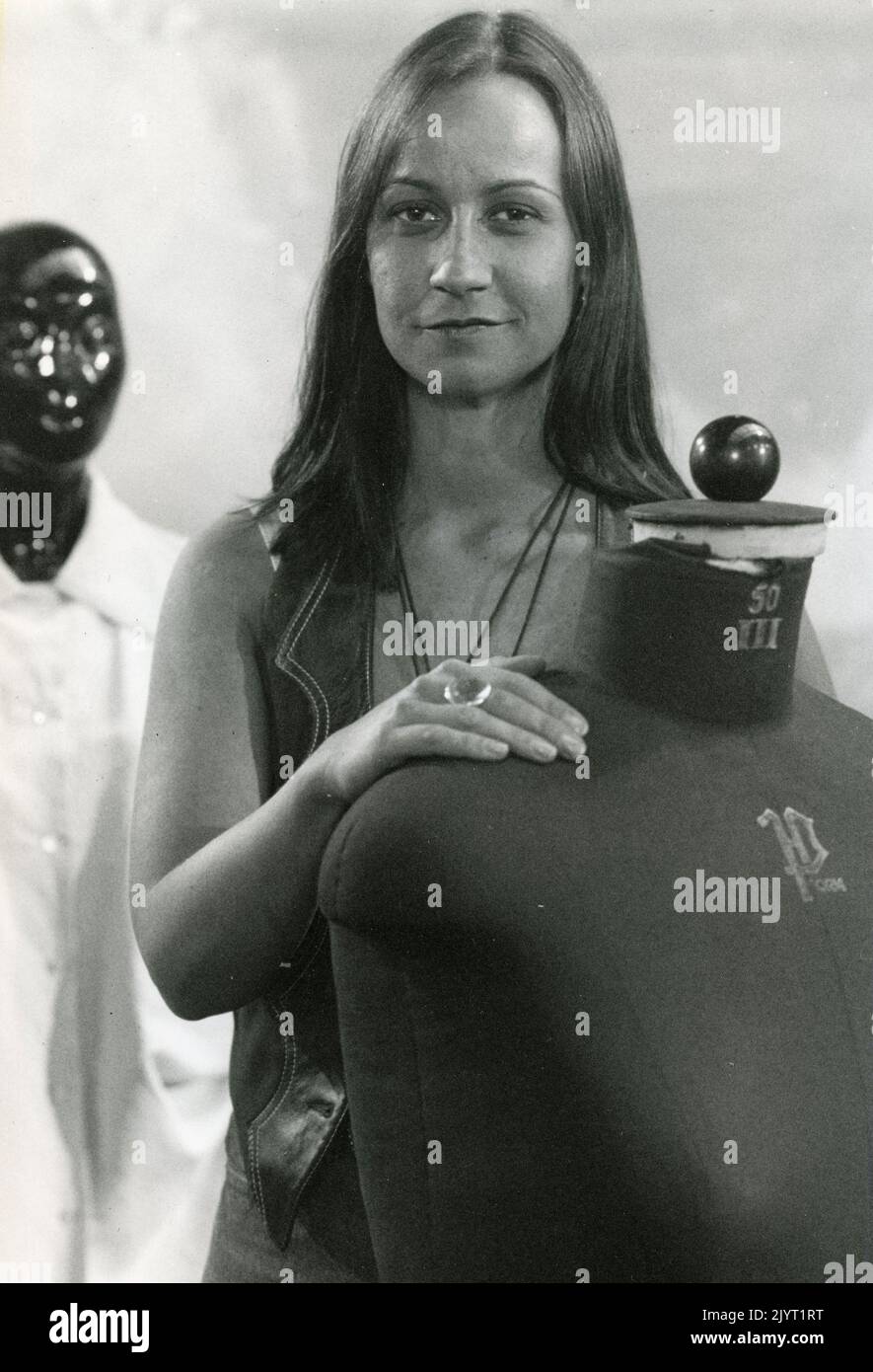 La diseñadora y directora alemana Britta Steilmann, pionera de la moda ecológica, Alemania 1990s Foto de stock