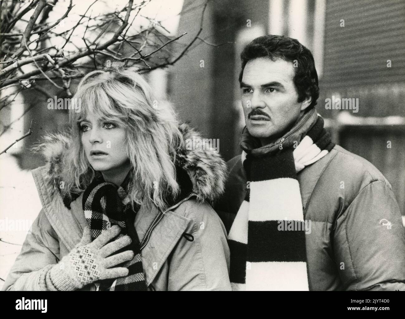 La actriz estadounidense Goldie Hawn y el actor Burt Reynolds en la película Best Friends, USA 1982 Foto de stock