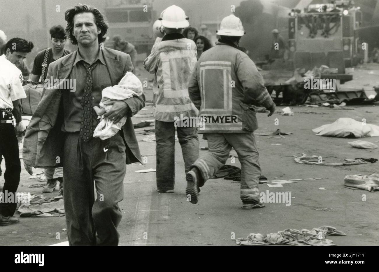 El actor estadounidense Jeff Bridges en la película Fearless, USA 1993 Foto de stock