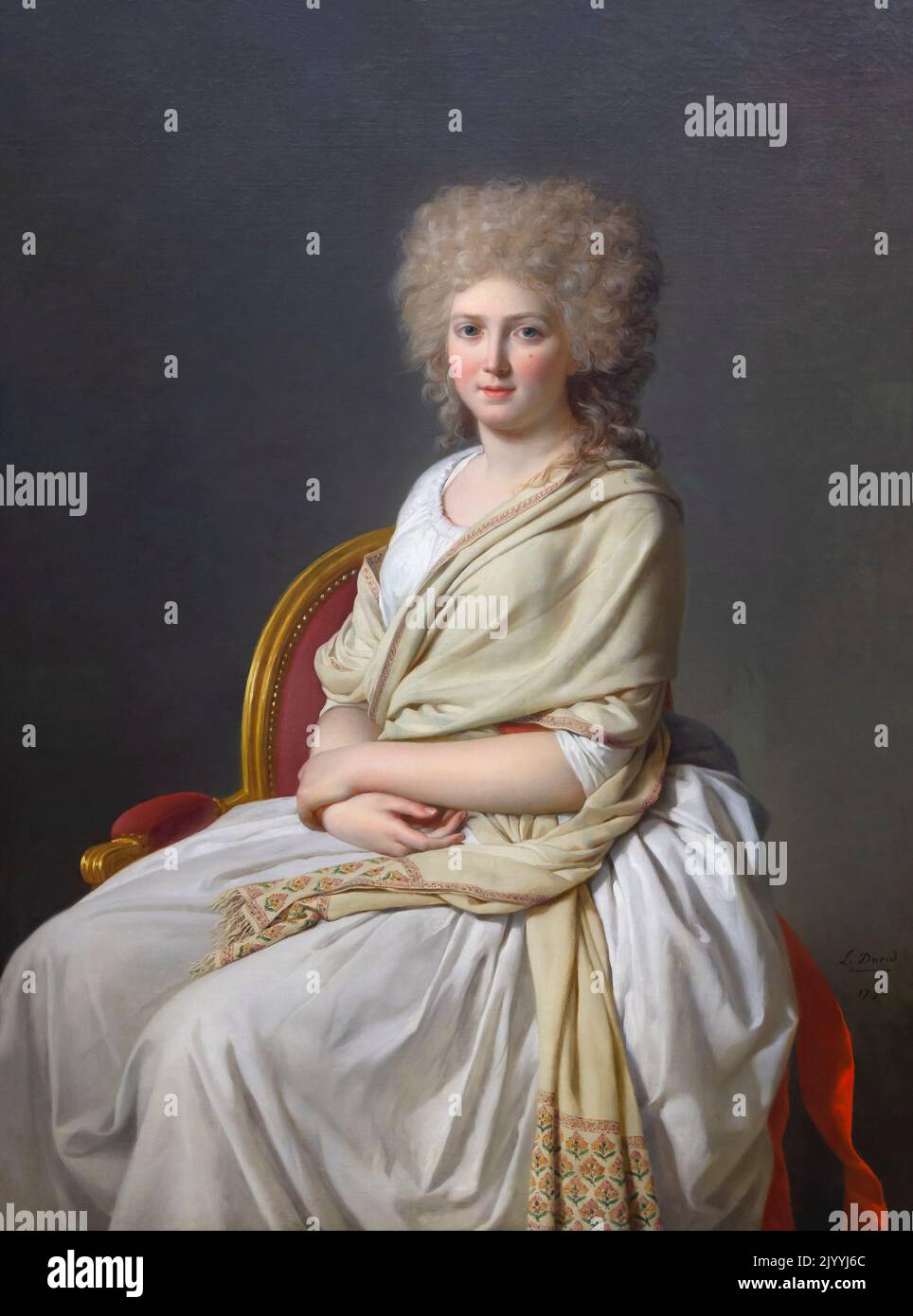 Anne-Marie-Louise Thelusson, Comtesse de Sorcy, 1790, Jacques-Louis David, Neue Pinakothek, Munich, Alemania, Europa Foto de stock