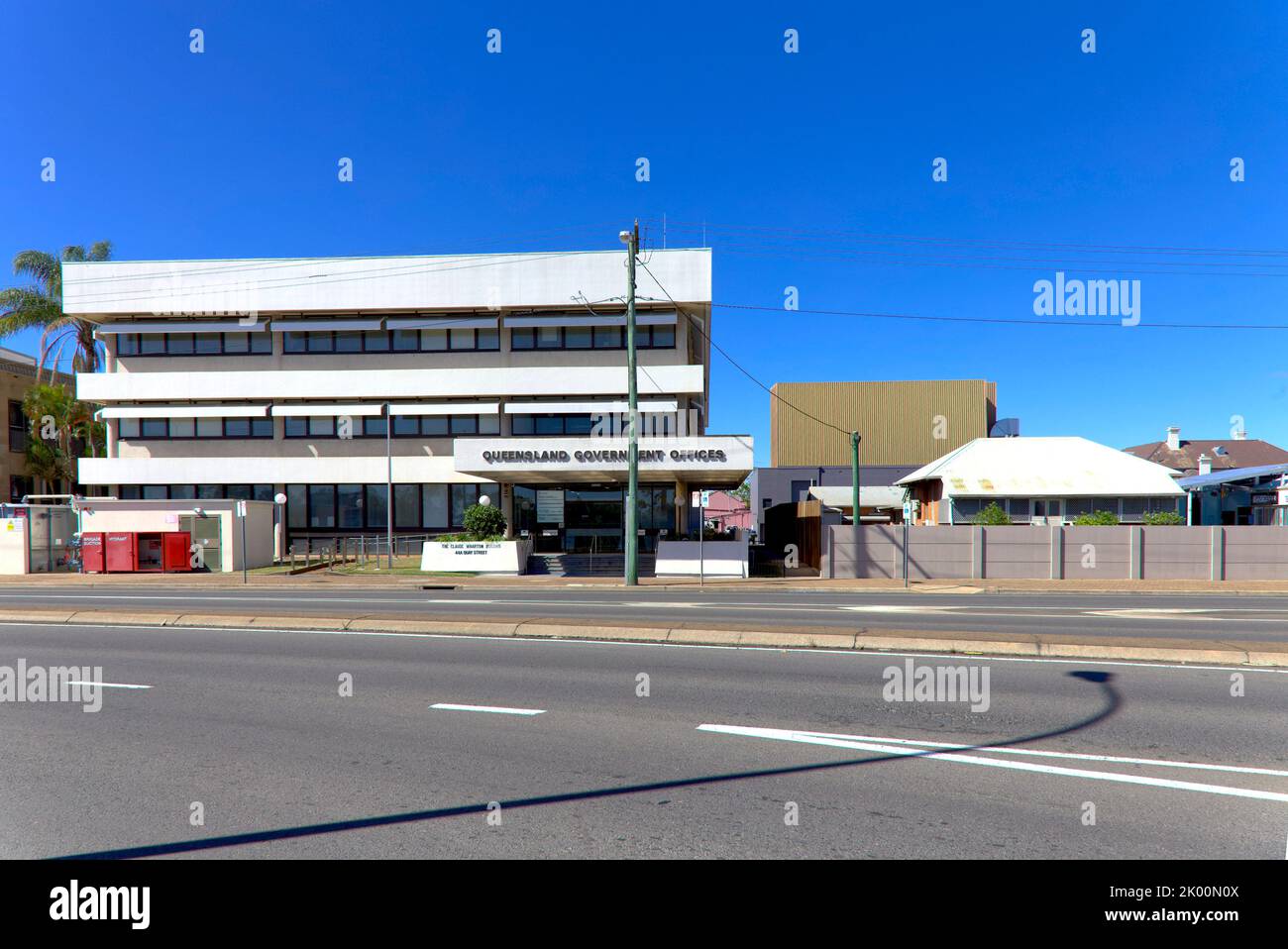 Oficinas gubernamentales de Queensland en Quay Street Bundaberg Queensland Australia. Foto de stock