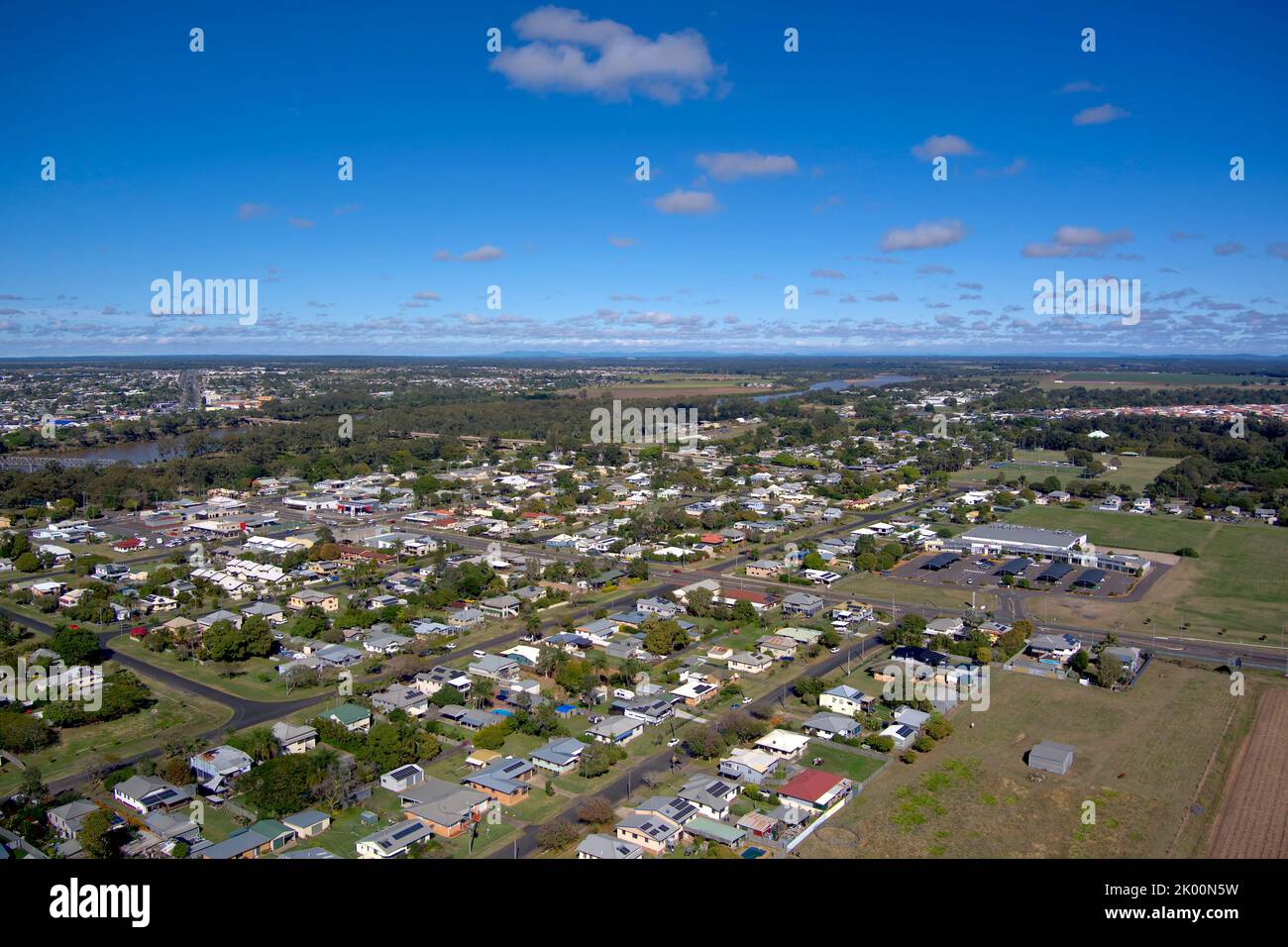 Aérea del norte de Bundaberg Queensland Australia Foto de stock