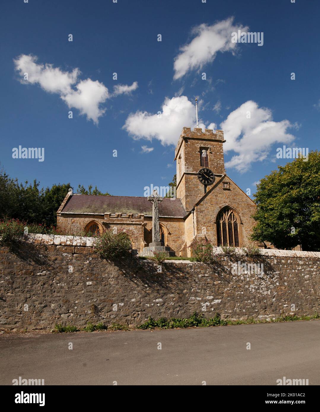 Iglesia de San Juan Bautista, Symonsbury, Dorset. REINO UNIDO Foto de stock
