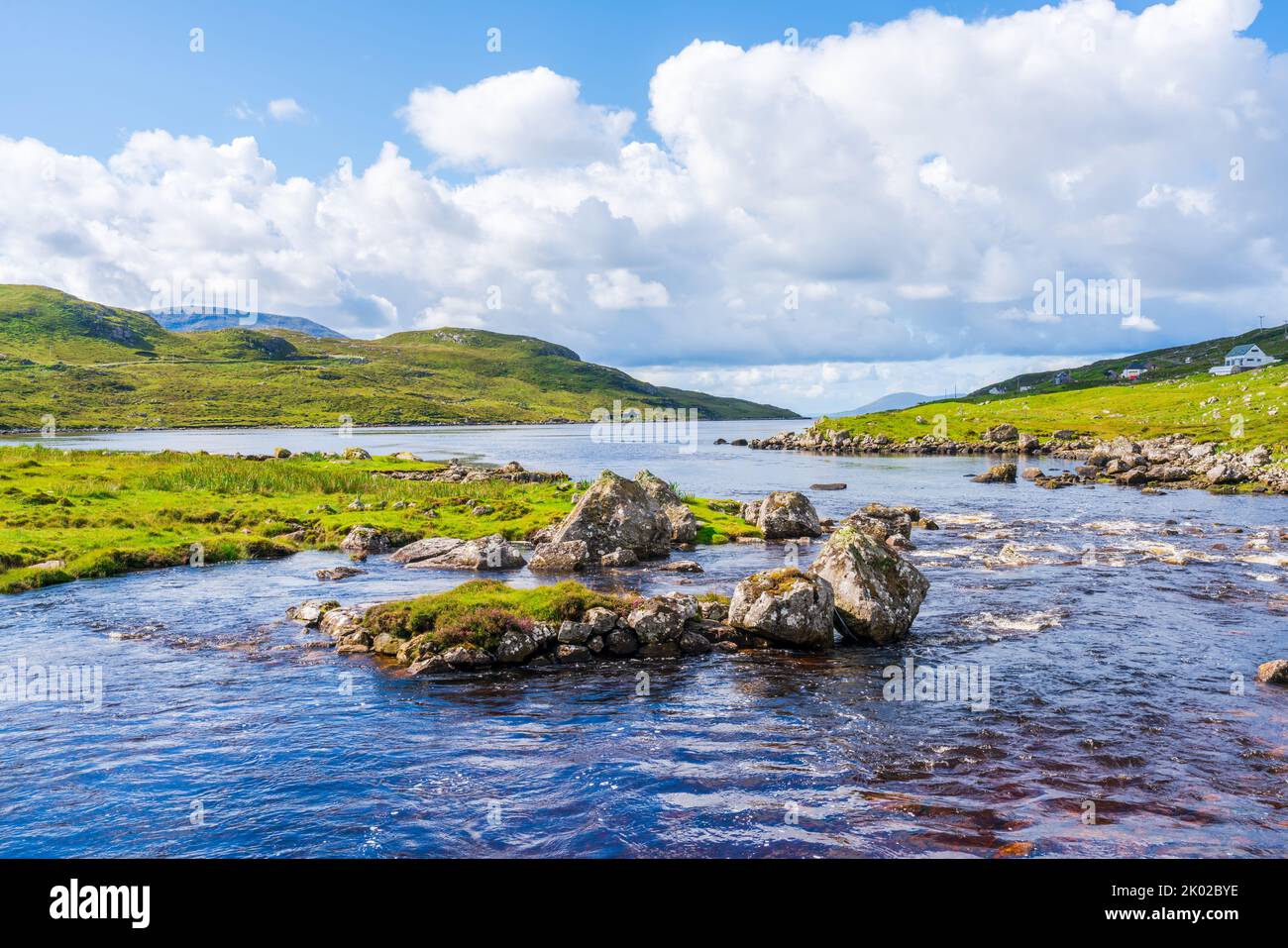 Isla de Lewis y Harris paisaje, Escocia, Reino Unido Foto de stock