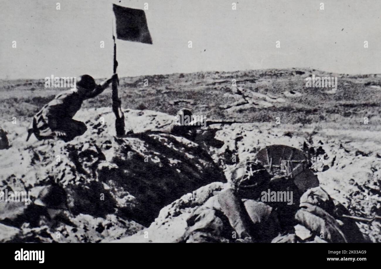Khalkhin-Gol. 1919. En el puesto de mando del Grupo de Ejércitos 1st. Foto de stock