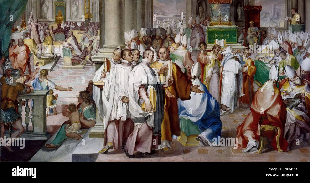 El Tercer Concilio de Constantinopla, ca 15851590 . Encontrado en la