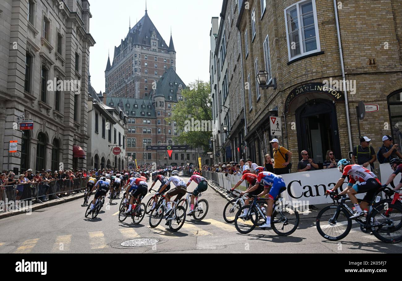 9 de septiembre de 2022, QUEBEC, PQ, Canadá El paquete principal sube hacia el Chateau