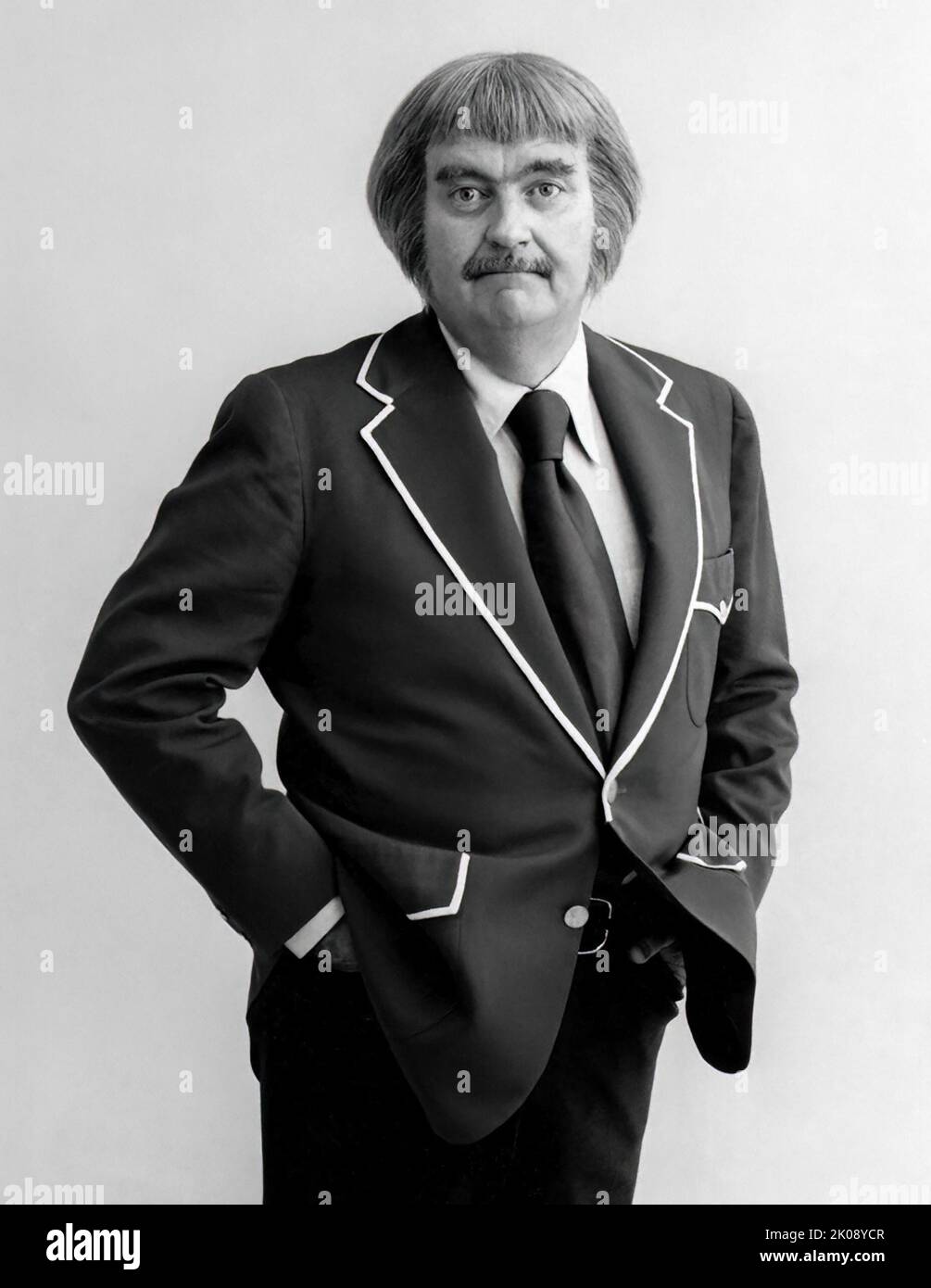 Bob Keeshan en carácter como Capitán Canguro del popular programa infantil Capitán Canguro que se emitió desde 1955 hasta 1984. Foto: 1977. (ESTADOS UNIDOS) Foto de stock
