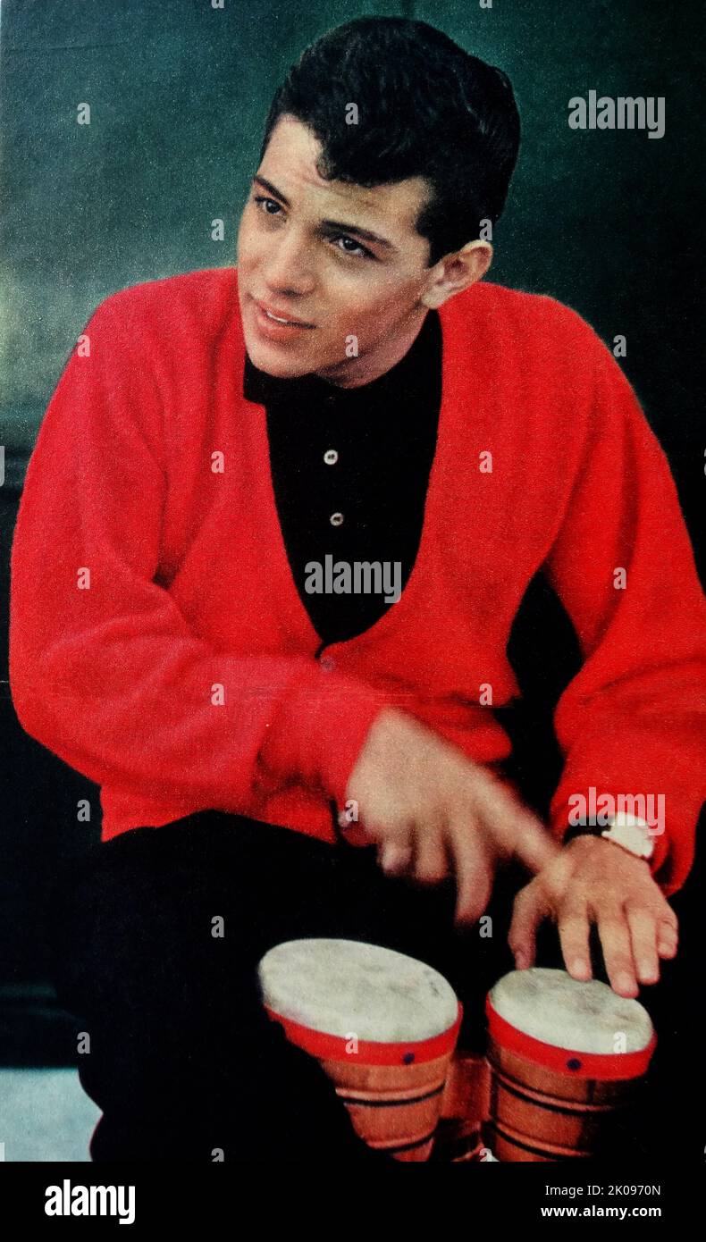 Frankie Avalon (nacido Francis Thomas Avallone, 18 de septiembre de 1940) es un actor, cantante y ex ídolo adolescente estadounidense. Él tenía 31 singles de la tabla de los E.E.U.U. de Billboard de 1958 a finales de 1962, incluyendo los éxitos del número uno ' Venus ' y ' porqué ' en 1959. Foto de stock