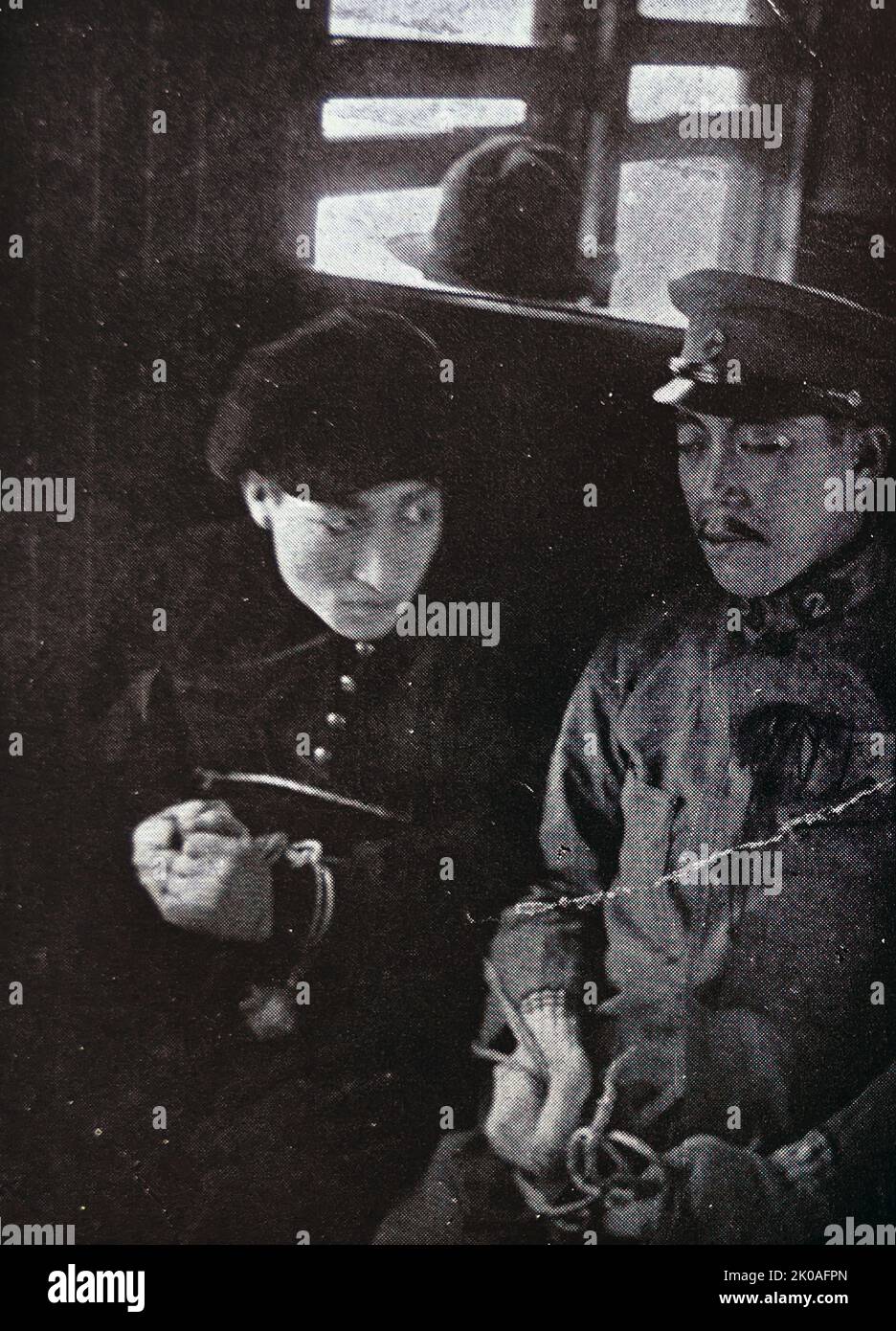 A Large Tomb, una película silenciosa coreana, representada como una de las películas de resistencia durante la ocupación japonesa en Corea, antes de la Independencia en agosto de 1945. Foto de stock