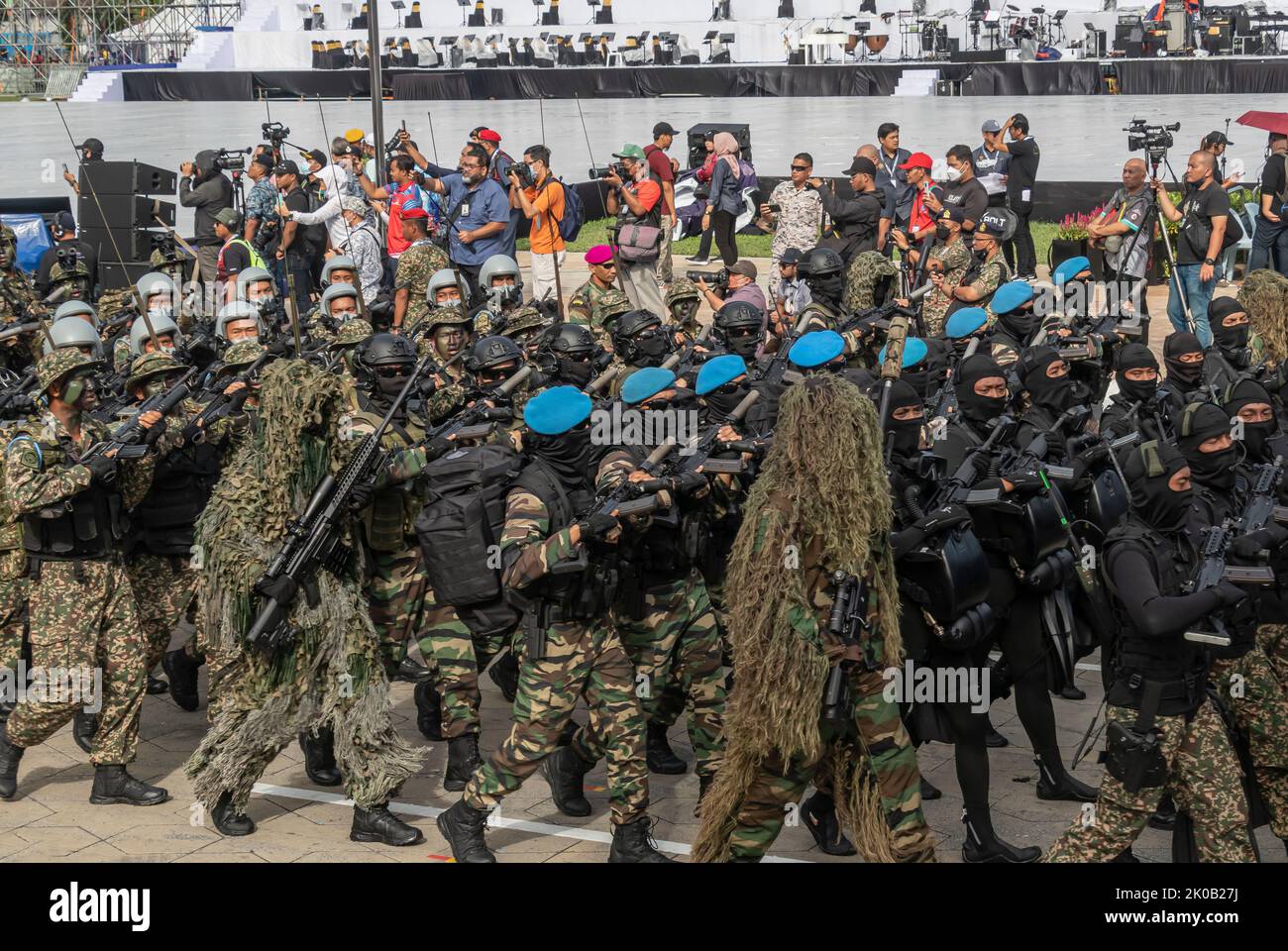Fuerza especial de la marina de malasia fotografías e imágenes de alta