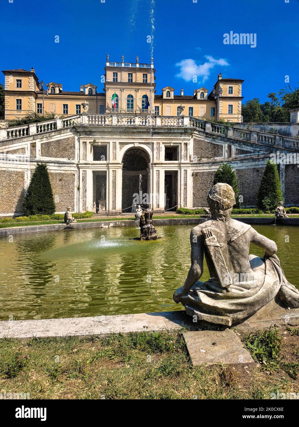 Italia Piamonte Turín Savoy Residence Villa della Regina Foto de stock