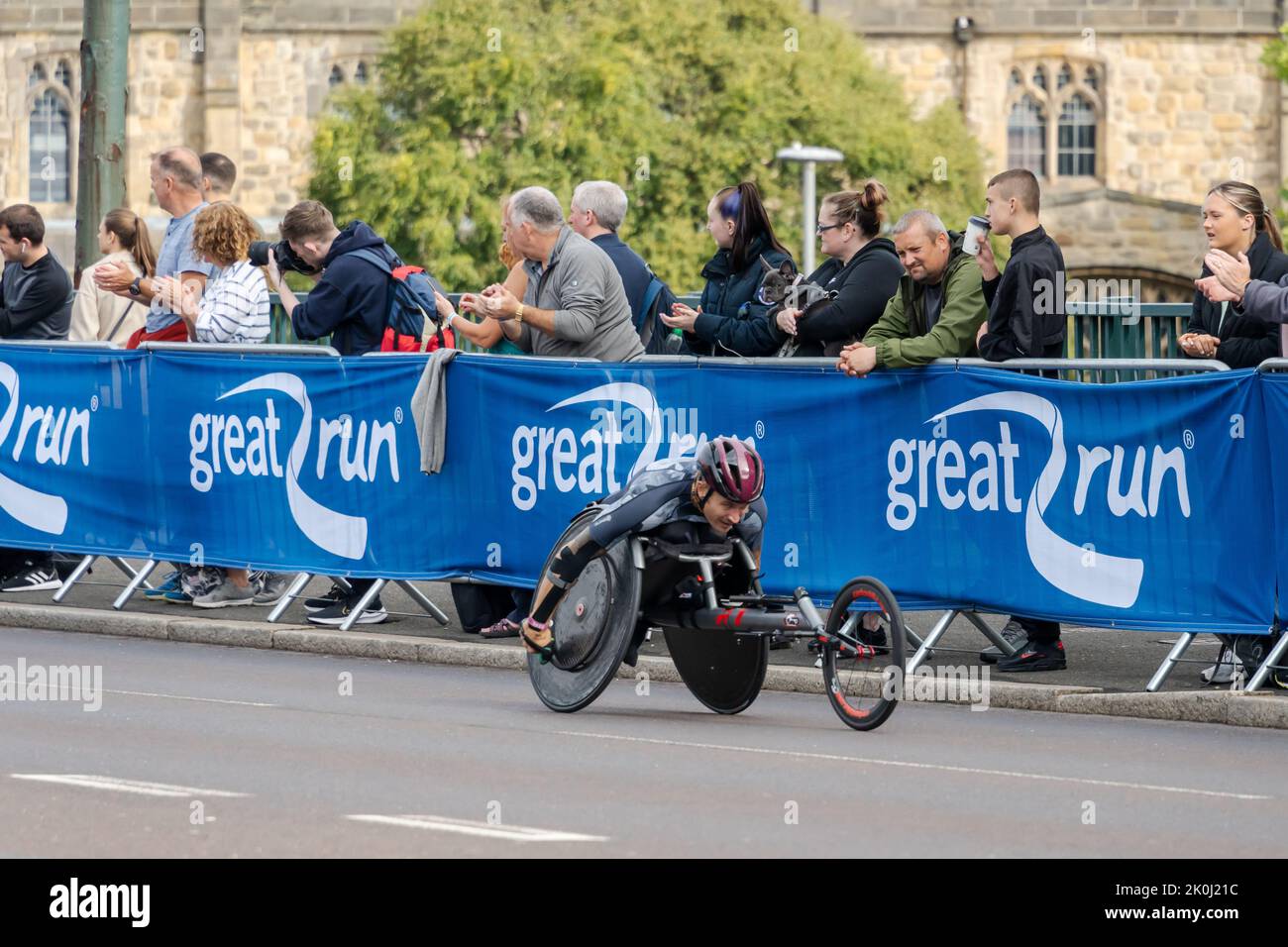 Wheelchair Elite Competitor, Great North Run 2022, media maratón, en