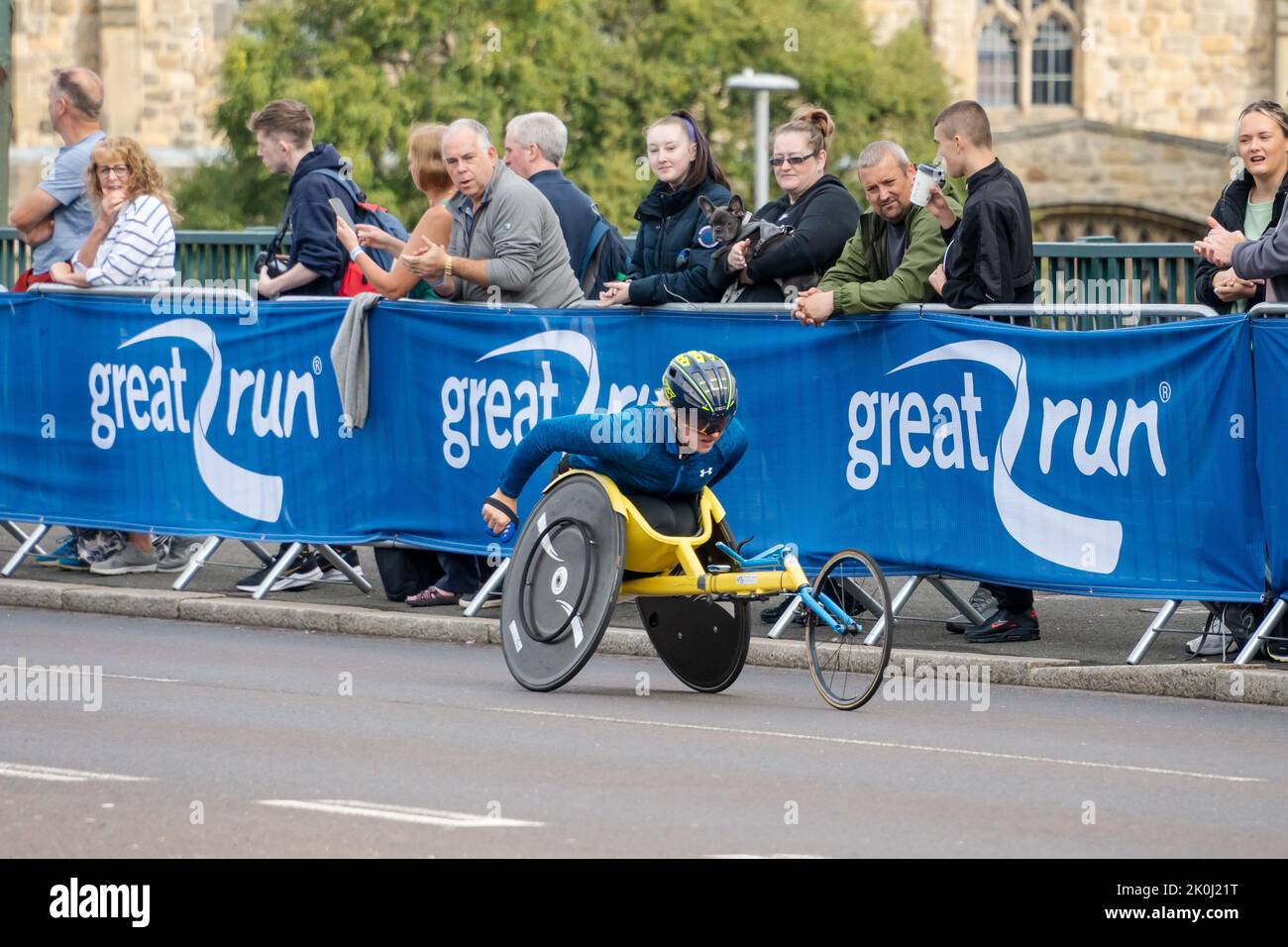 Wheelchair Elite Competitor, Great North Run 2022, media maratón, en