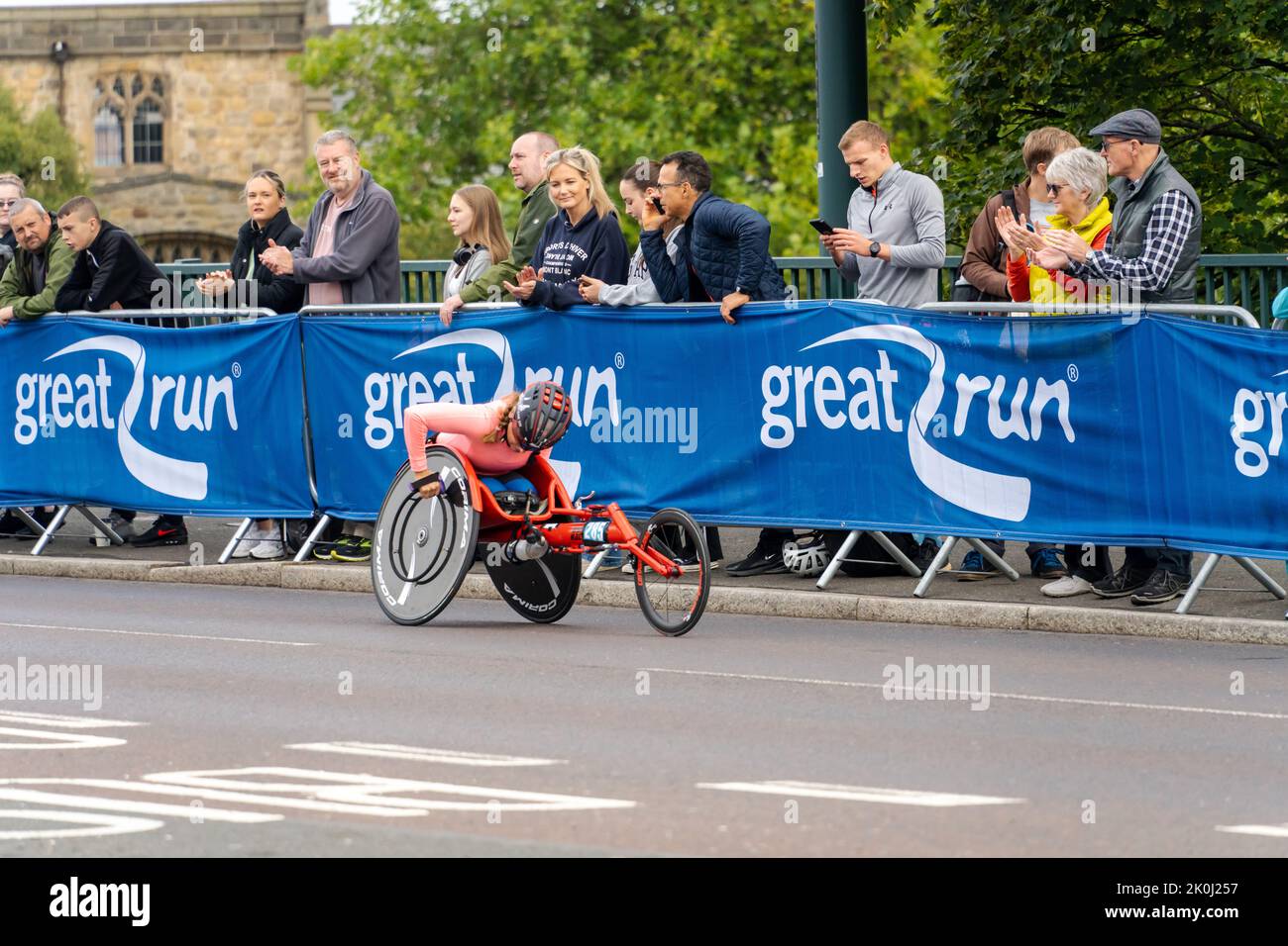Wheelchair Elite Competitor, Great North Run 2022, media maratón, en