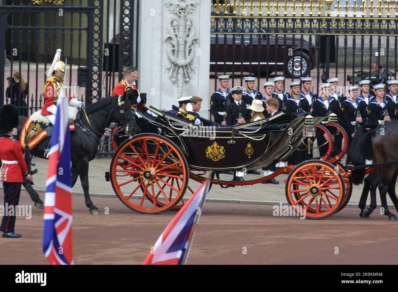 4th de junio de 2002 - Jubileo de Oro de la Reina Isabel II en el Palacio de Buckingham en Londres Foto de stock