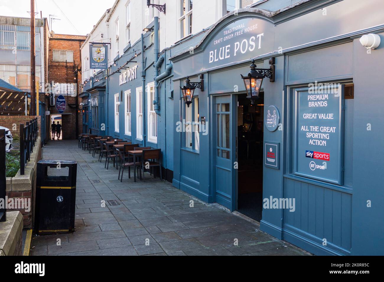 El pub Blue Post en Stockton on Tees, Inglaterra, Reino Unido Foto de stock