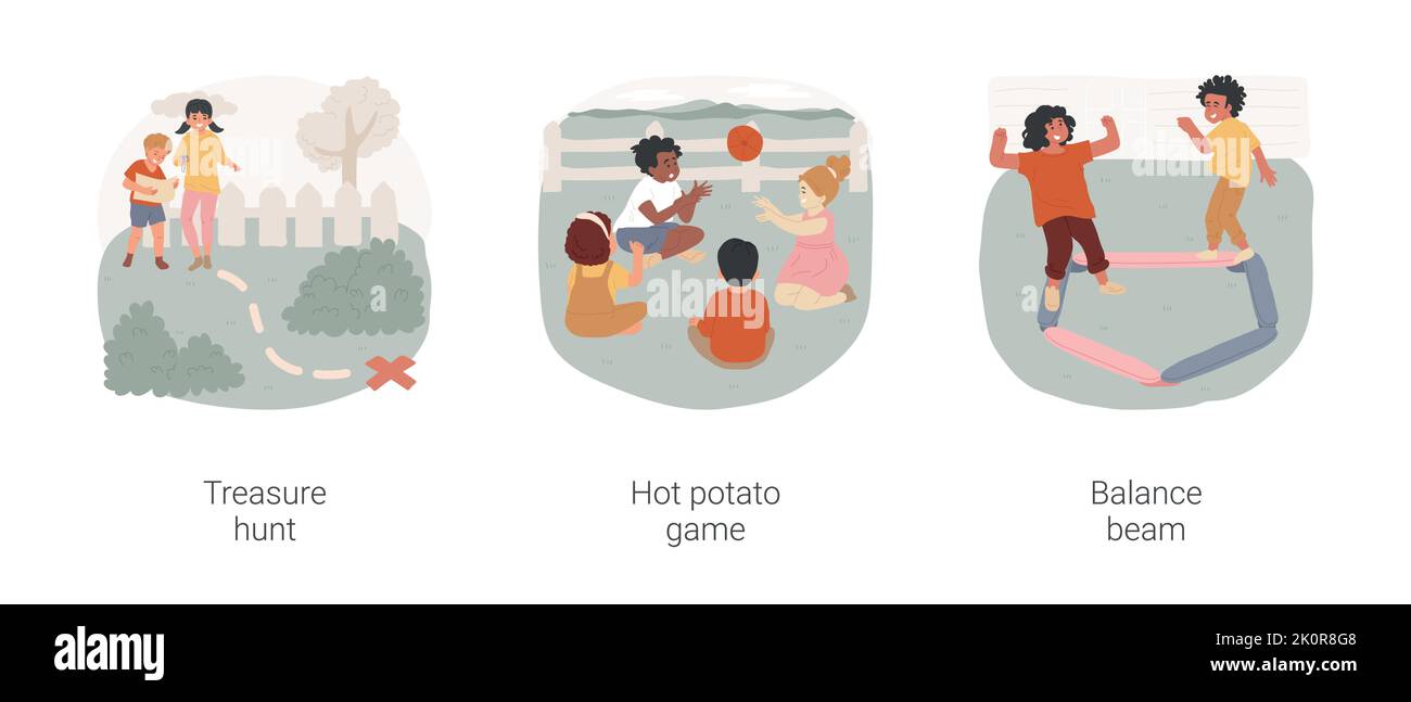 Juegos favoritos de los niños aislados vector ilustración de dibujos animados conjunto. Búsqueda Juegos favoritos de los niños aislados vector ilustración de dibujos animados conjunto. Búsqueda