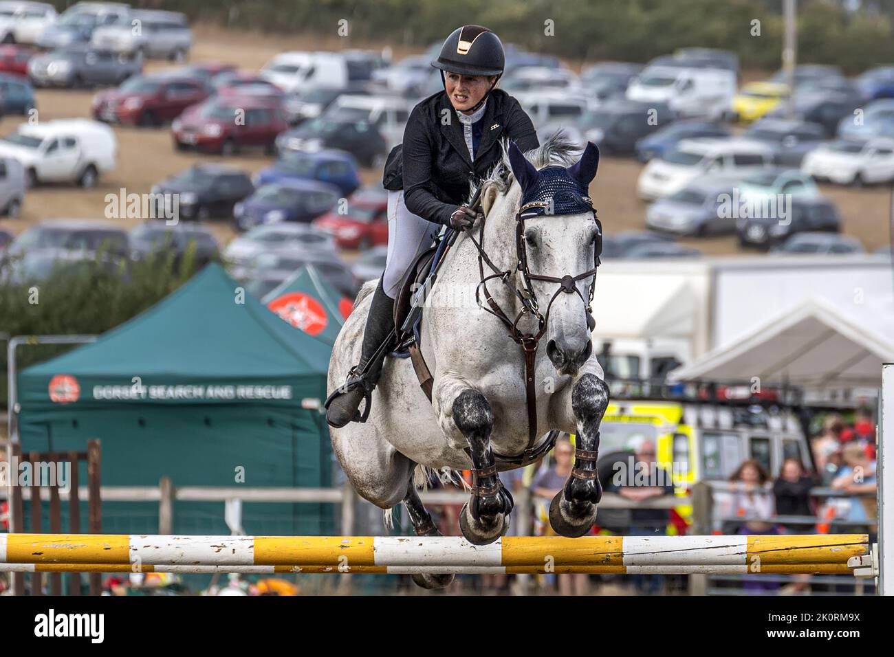 Horse Jumping, Dorset County Show 2022, Dorset, Reino Unido Foto de stock