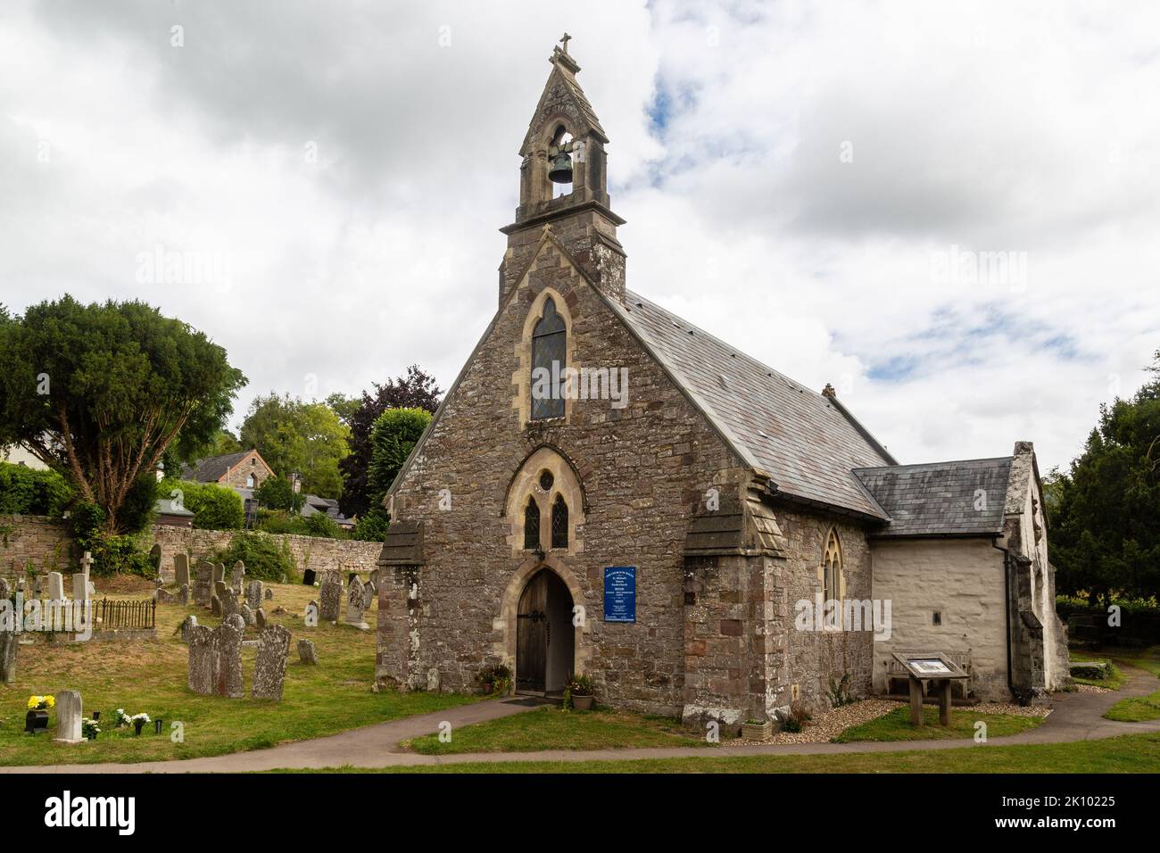 St. Michael's Chruch, Tintern, Monmouthshire, Gales Foto de stock