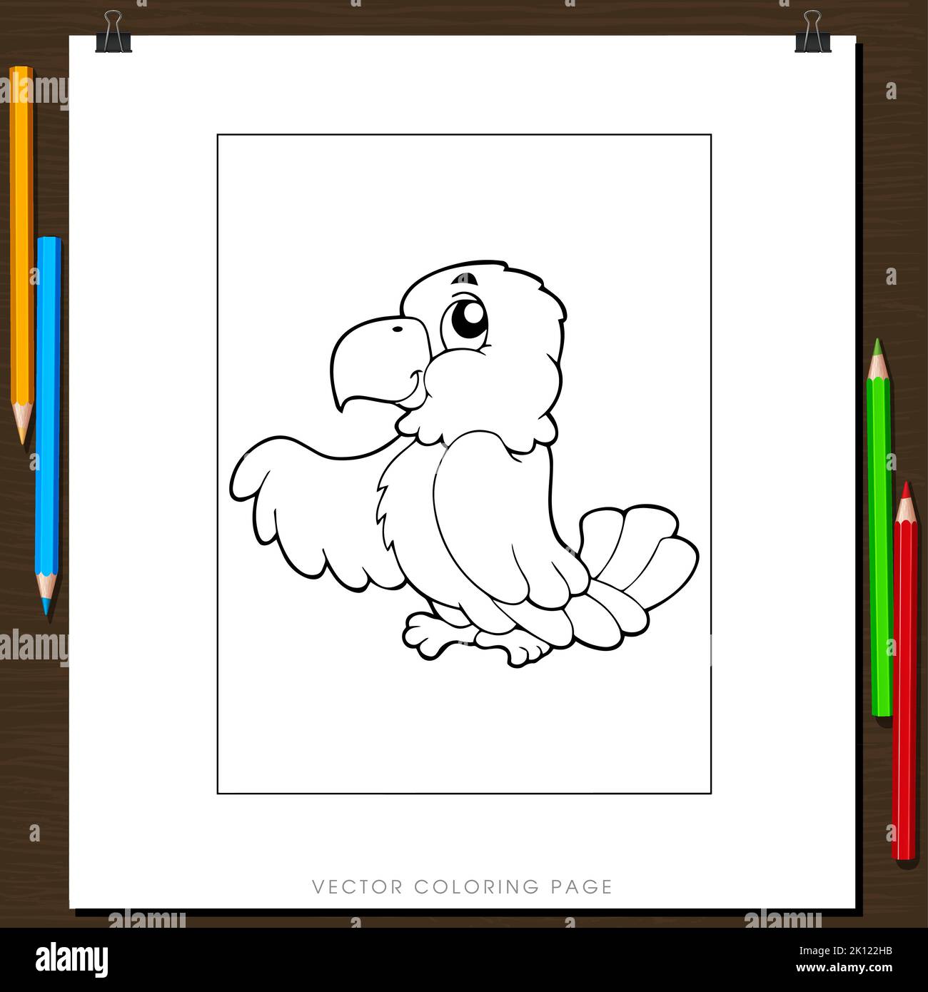 águila para colorear Imágenes vectoriales de stock - Alamy