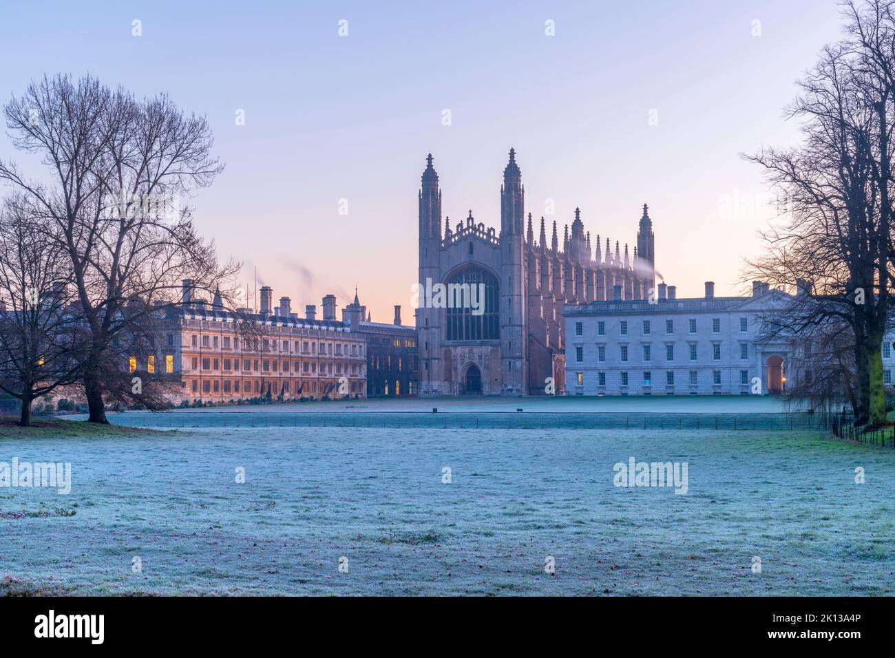 King's College Chapel, King's College, The Back, Universidad de Cambridge, Cambridge, Cambridgeshire, Inglaterra, Reino Unido, Europa Foto de stock