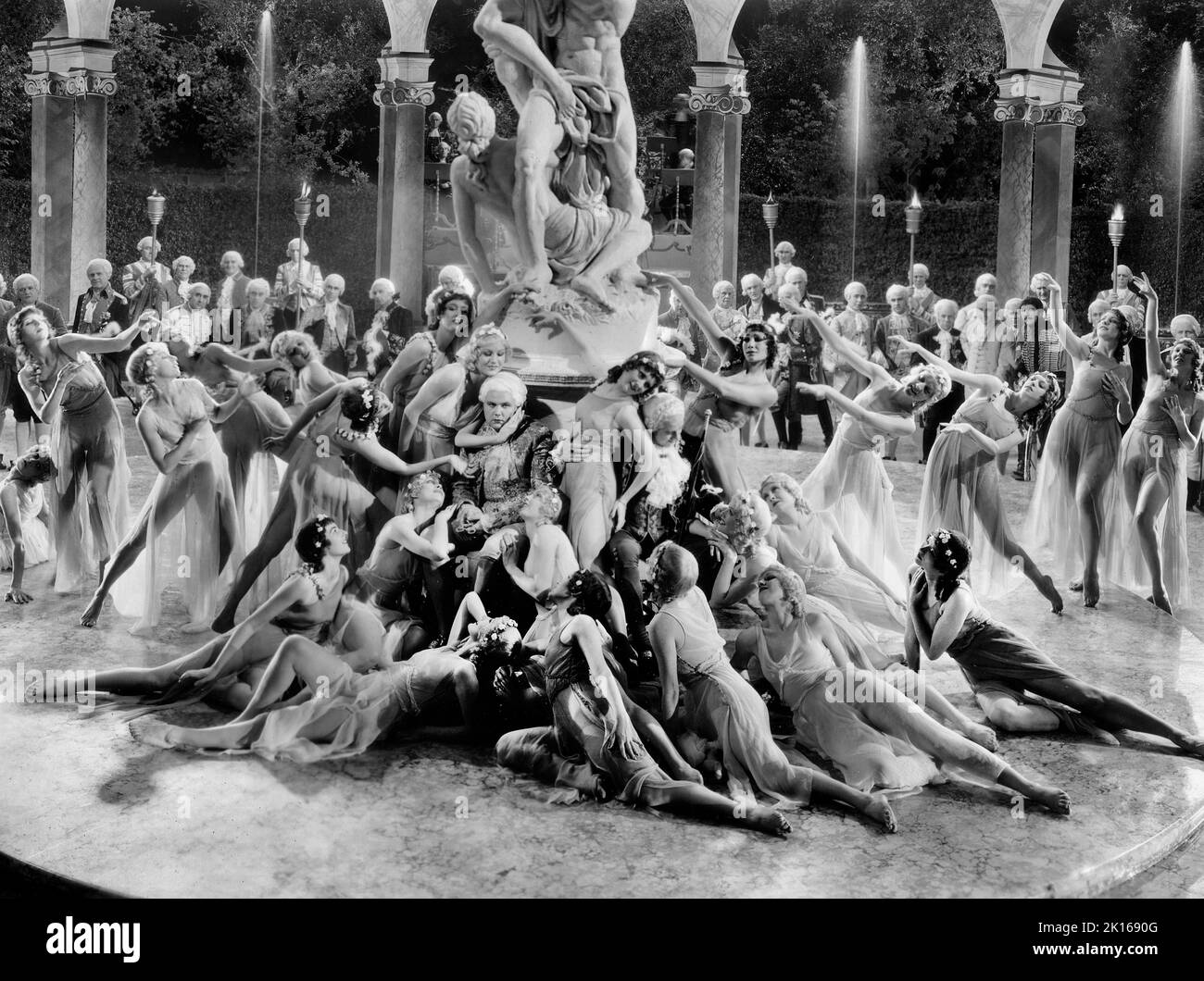 Producción de largometraje, en el rodaje de la película, 'Madame Du Barry', Warner Bros., 1934 Foto de stock