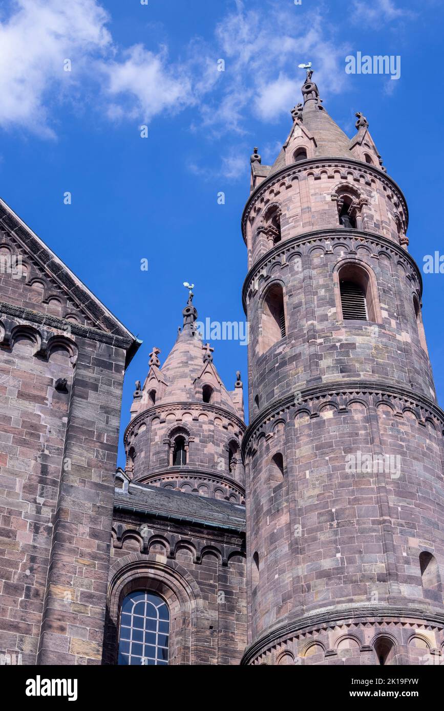 Catedral de San Pedro, Wormser Dom, Worms, Renania-Palatinado, Alemania Foto de stock