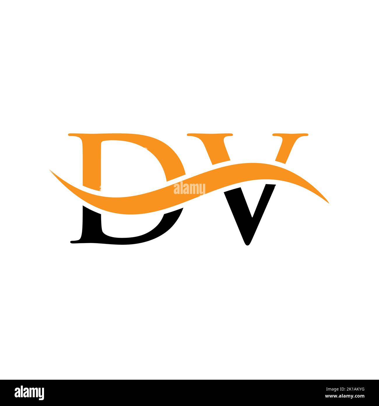 Plantilla vectorial de logotipo de letras para DV Combine. Letra DV ...
