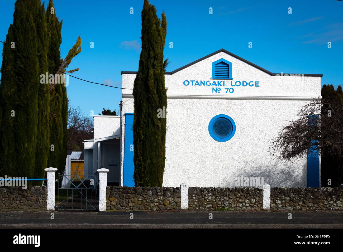 Otangaki Masonic Lodge Building, Ashurst, Manawatu, Isla Norte, Nueva Zelanda Foto de stock