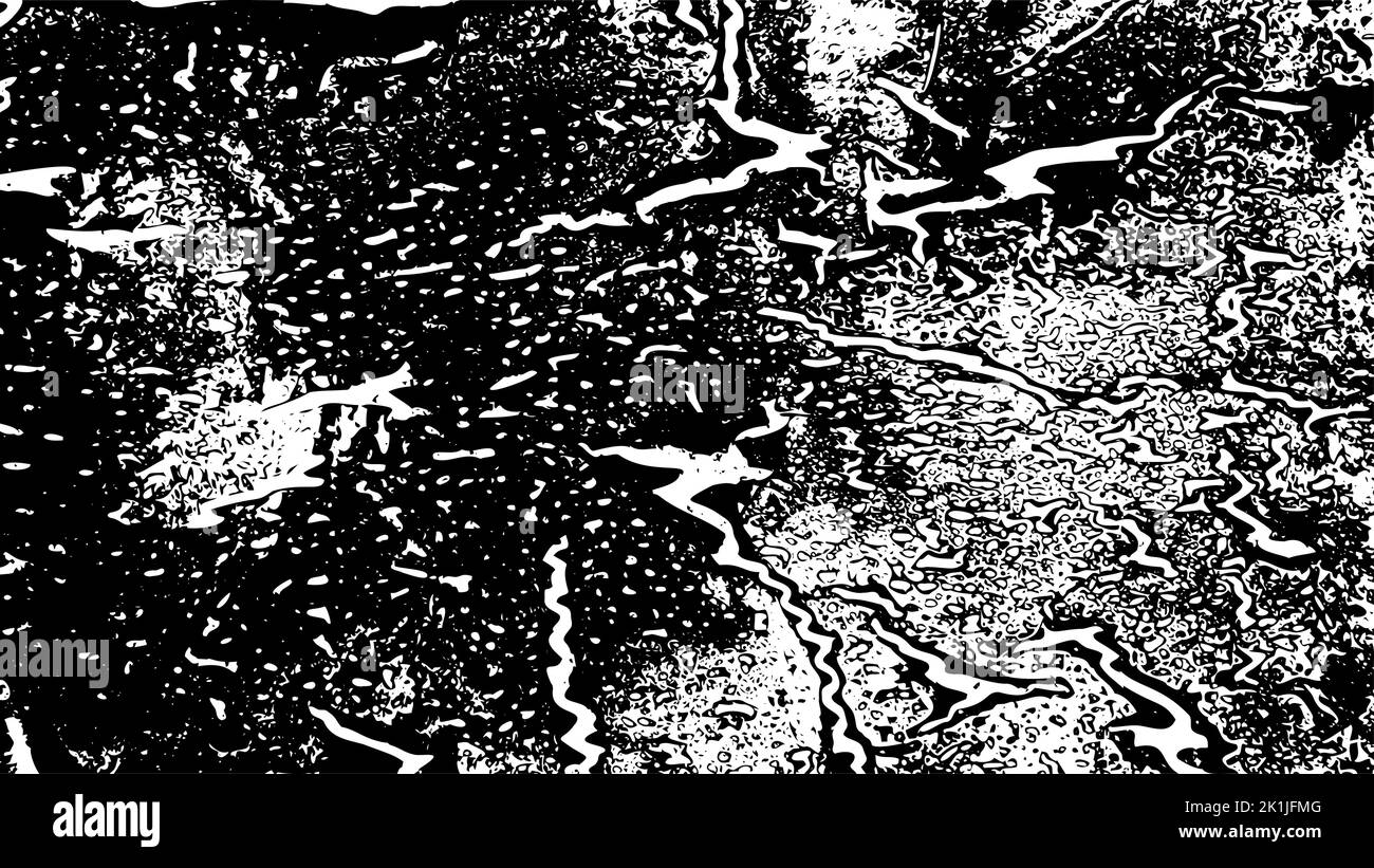Negro grunge metal viejo, decorativo grungy salpicadura rasguño grange envejecido Ilustración del Vector