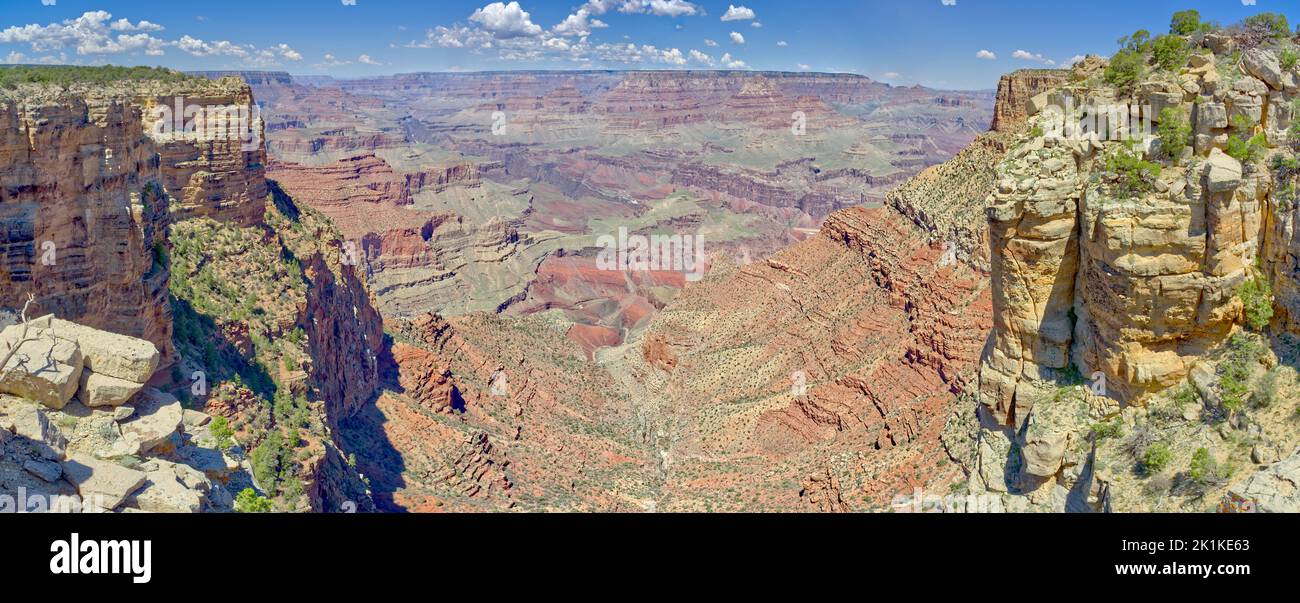 Zuni Point y Canyon al este de Moran Point, Parque Nacional del Gran Cañón, Arizona, EE.UU Foto de stock