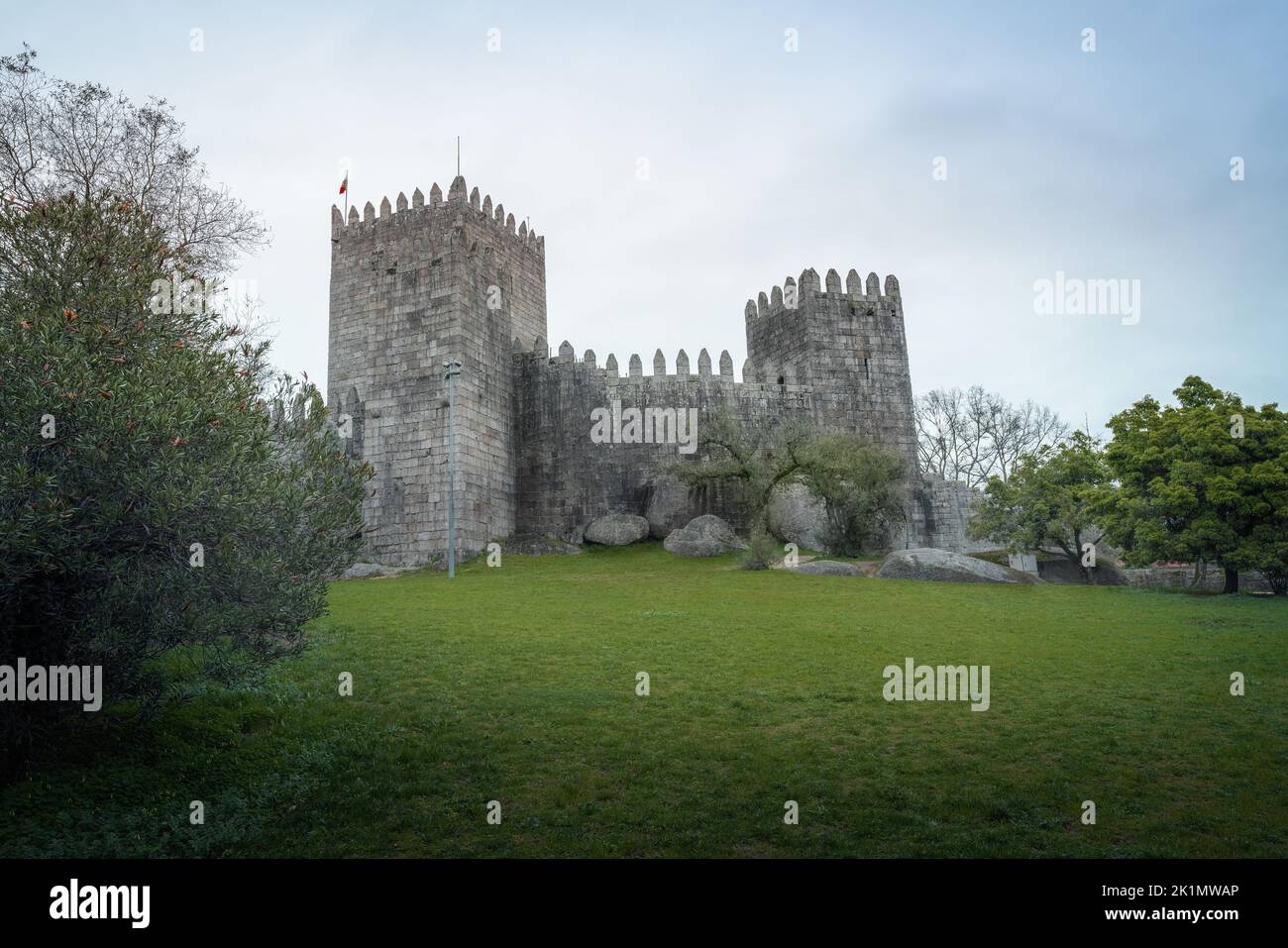 Castillo de Guimaraes - Guimaraes, Portugal Foto de stock