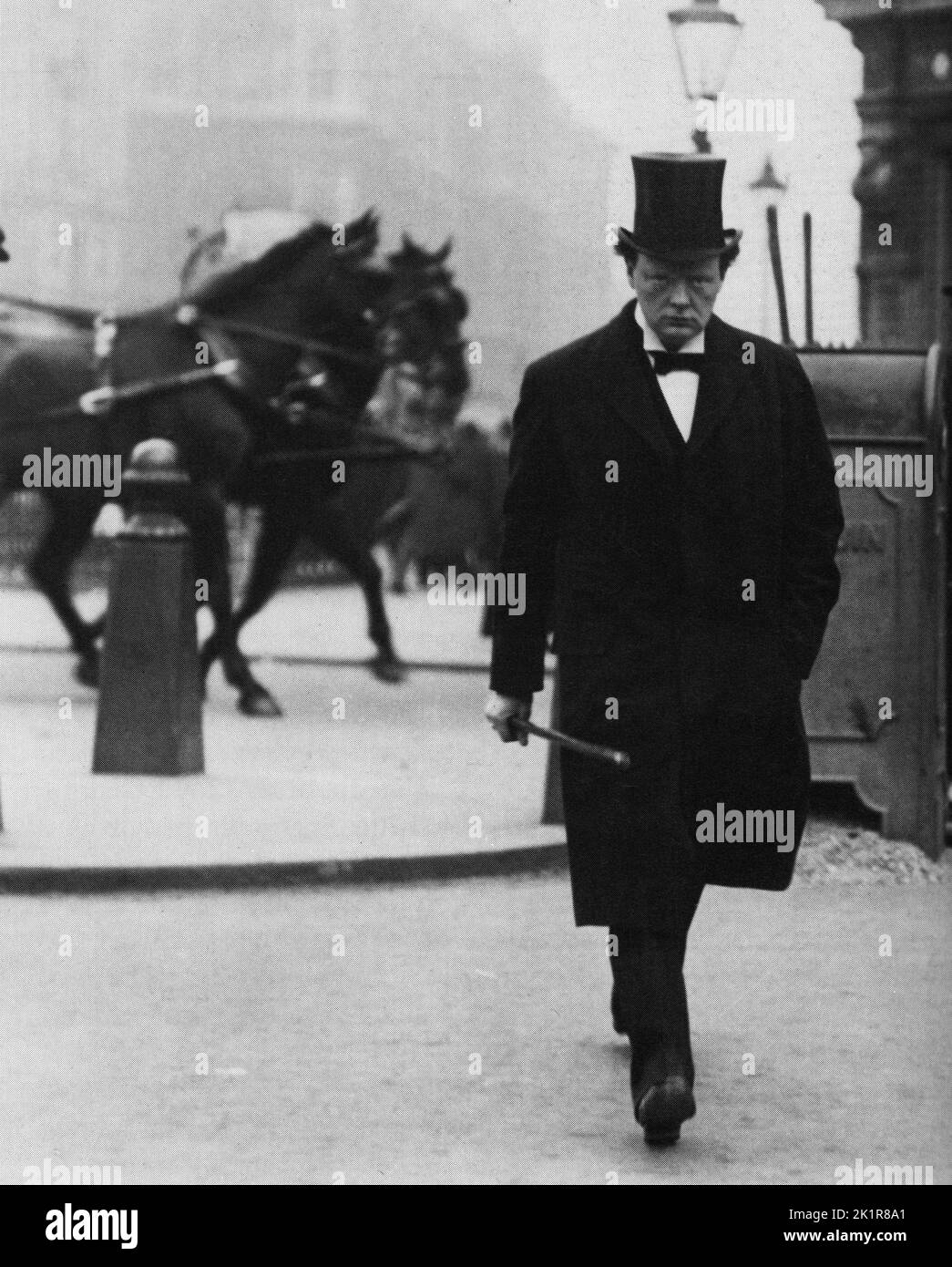 Sir Winston Churchill y Lady Churchill Londres 1945 Foto de stock