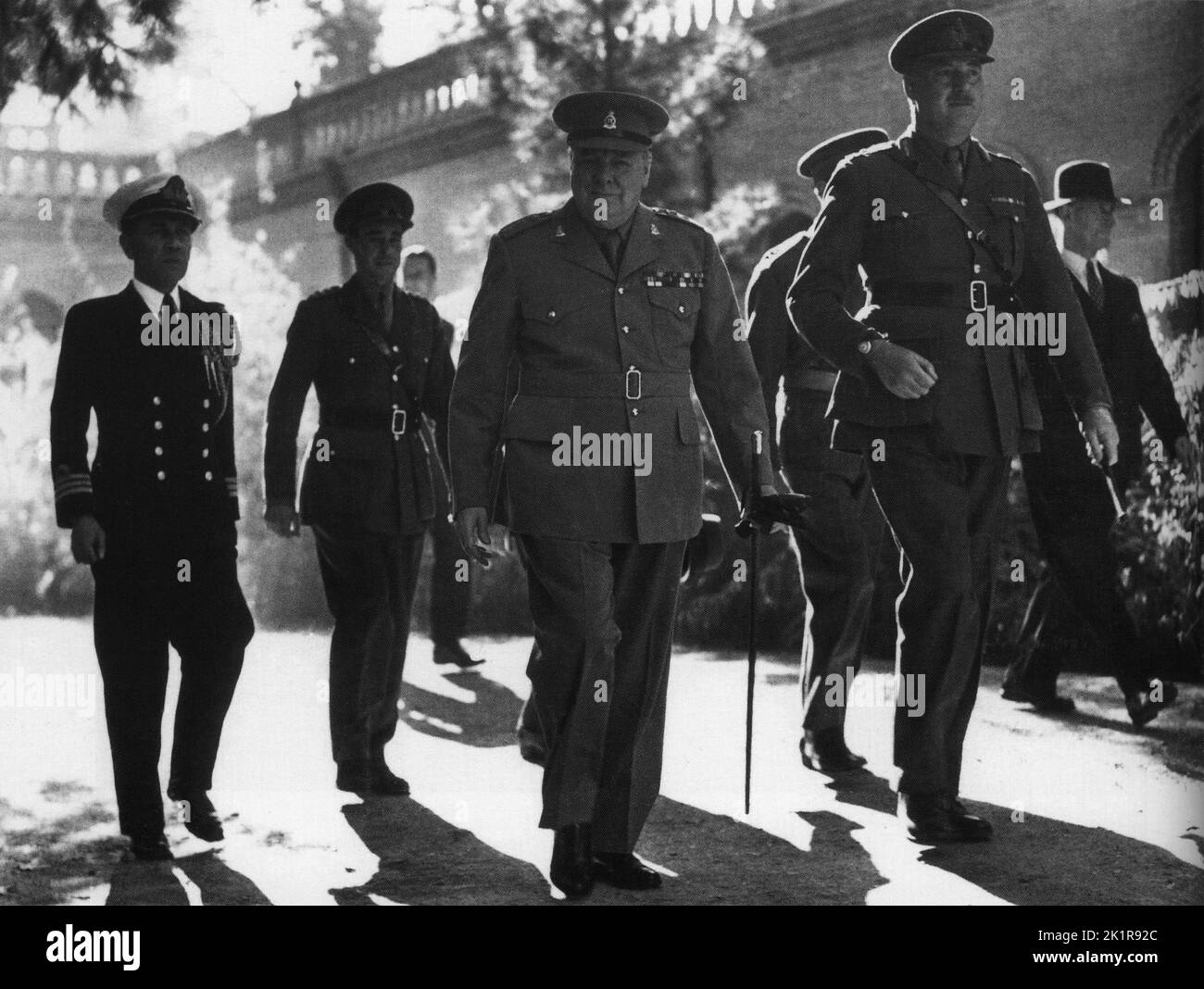 Winston Churchill en Teherán. 1943 Foto de stock