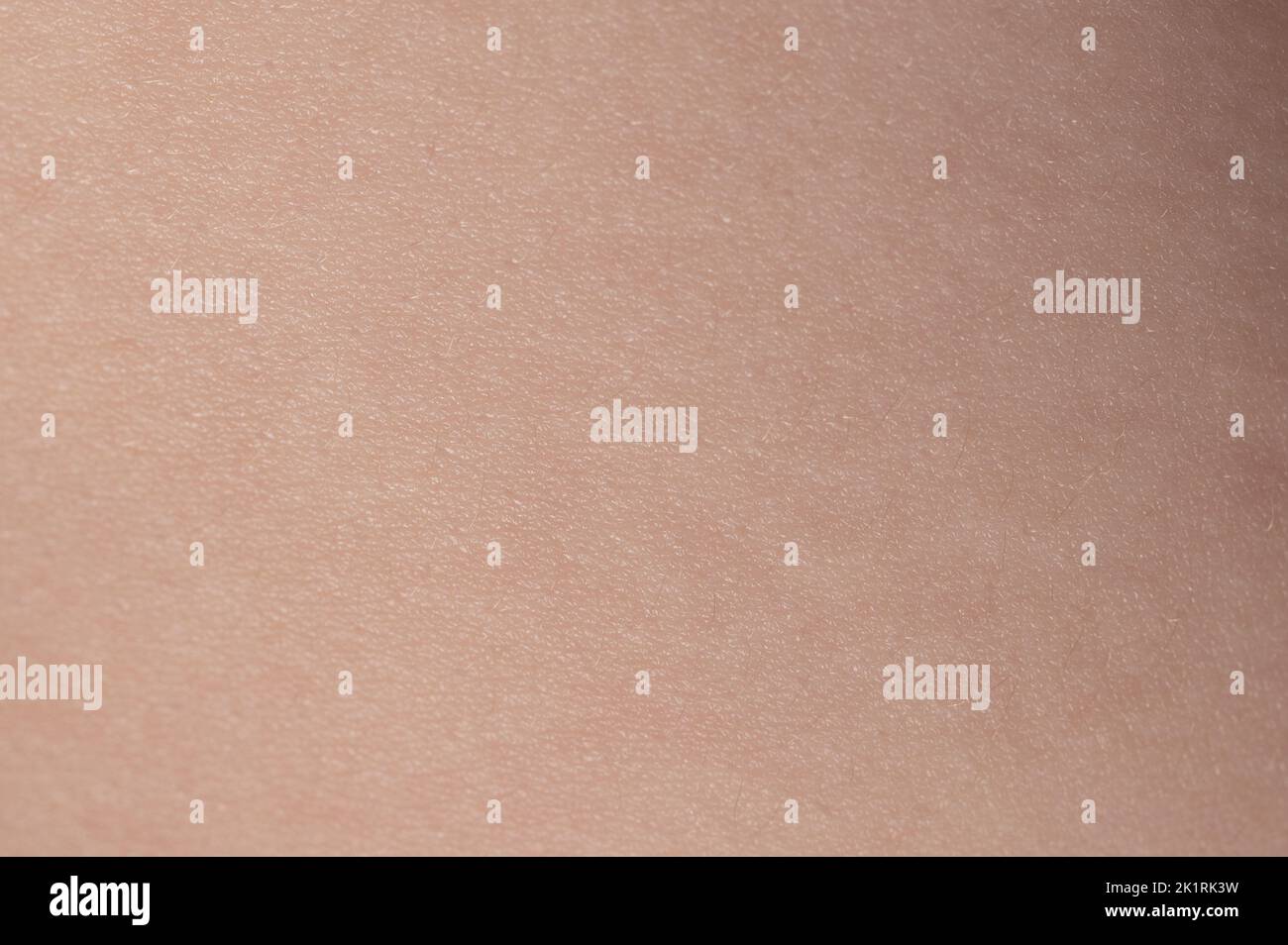 Superficie de piel limpia beige macro vista de primer plano Foto de stock