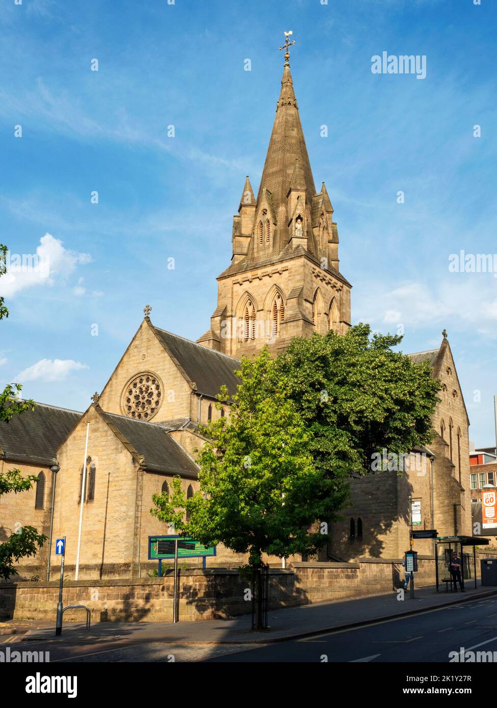 Iglesia Catedral de San Bernabé Nottingham Nottinghamshire Inglaterra Foto de stock