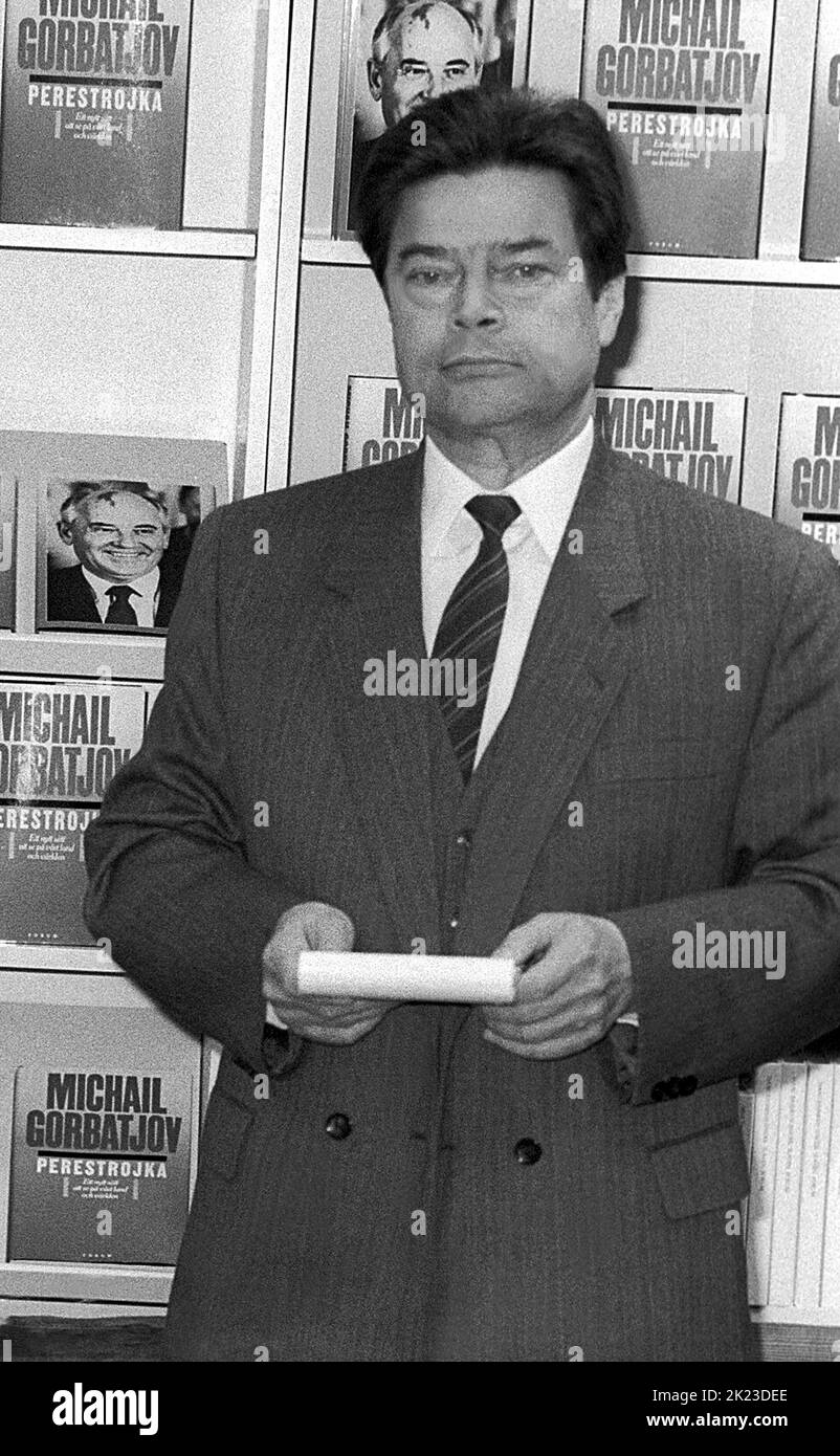 Boris Pankin Embajador soviético en Suecia que después de la caída de la Unión Soviética se quedó y se estableció en Suecia. Foto de stock
