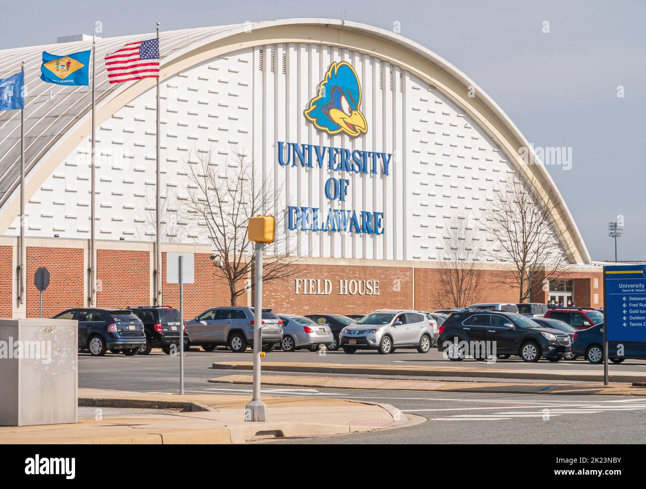 La Universidad de Delaware es una universidad pública de investigación de tierras subvencionadas ubicada en Newark, Delaware Foto de stock