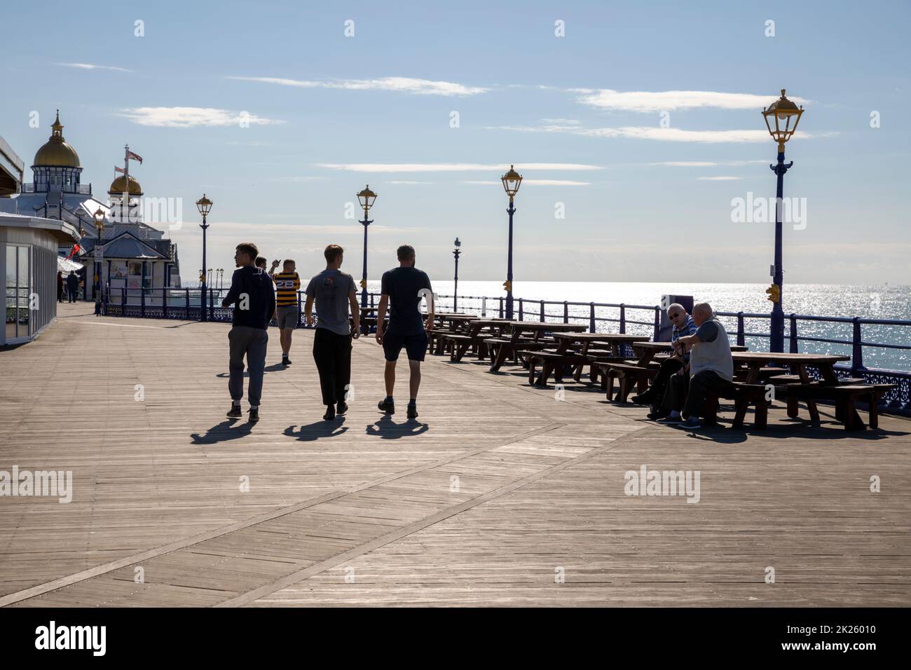 Eastbourne Pier, Eastbourne, East Sussex, Inglaterra, Reino Unido, Europa Foto de stock